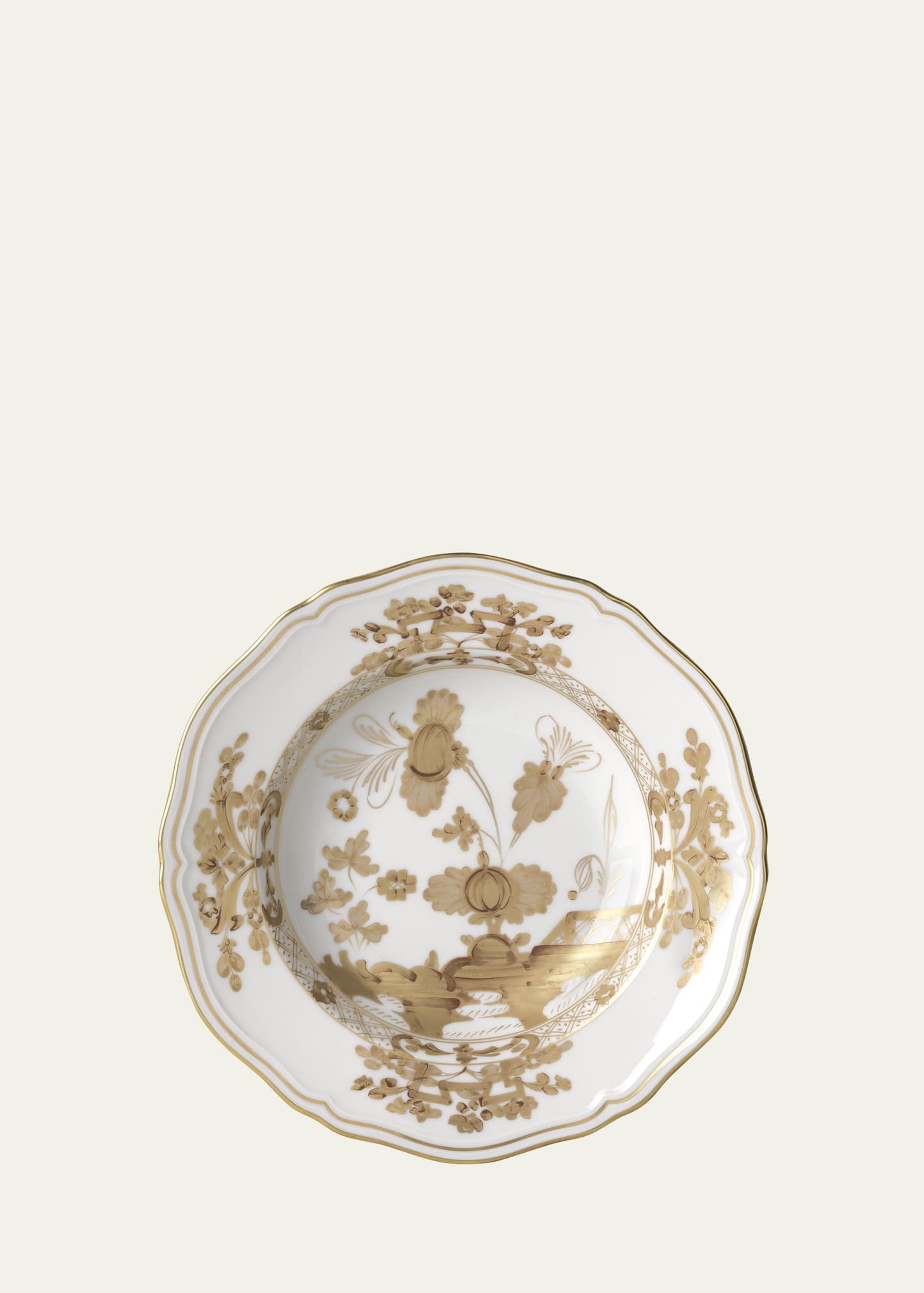 Shop Ginori 1735 Oriente Italiano Aurum Soup Plate In Oiaurum
