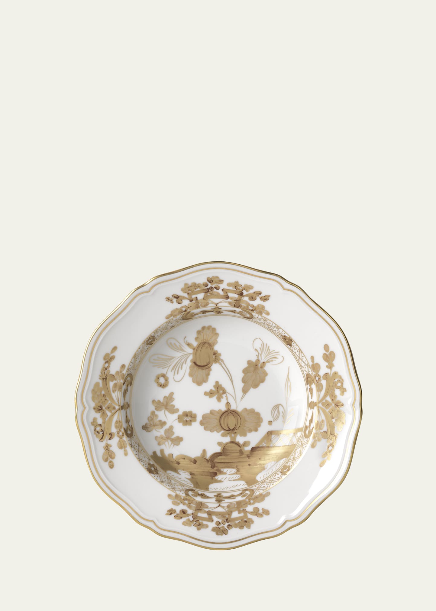 Ginori 1735 Oriente Italiano Aurum Soup Plate In Oiaurum