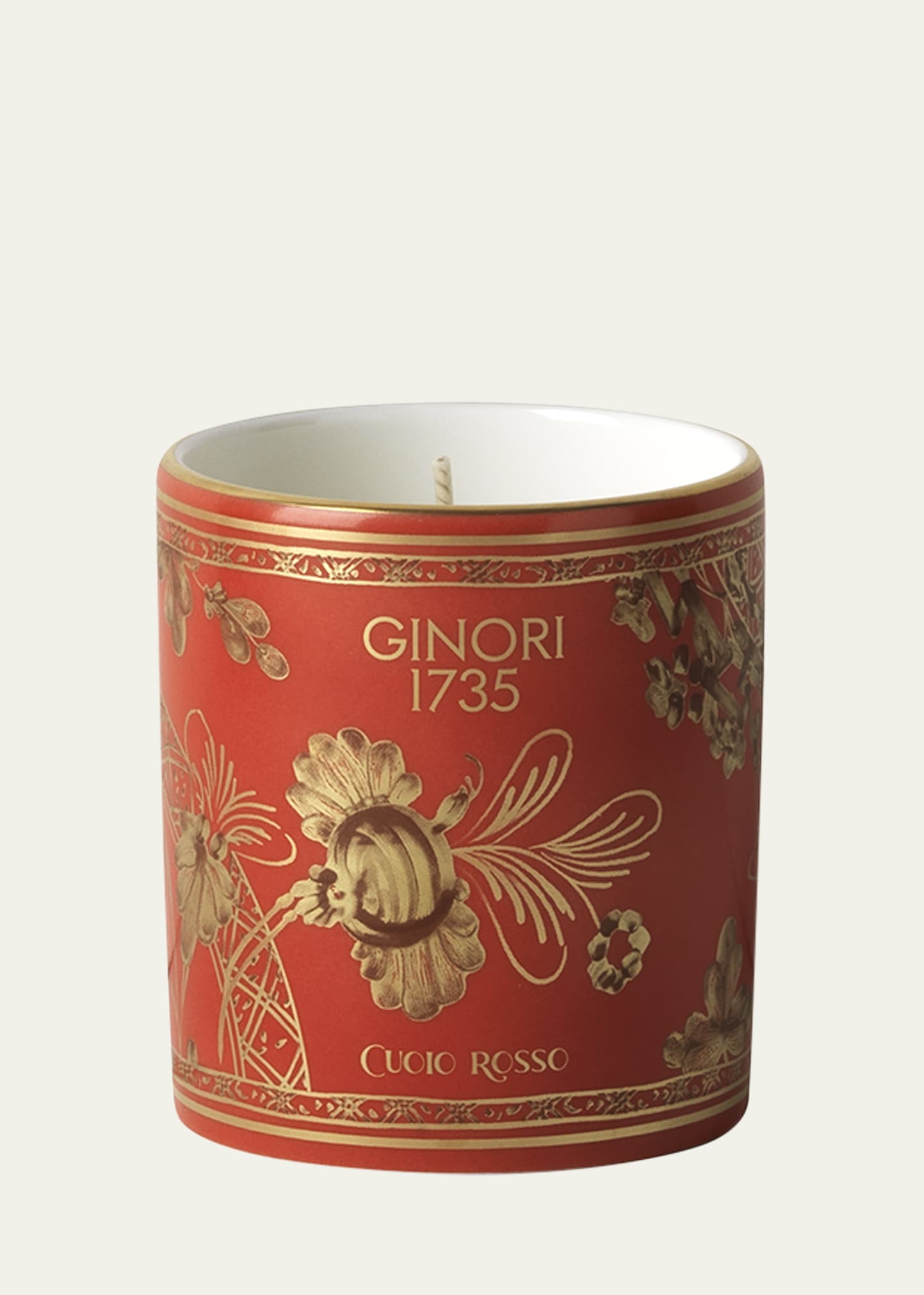 Ginori 1735 Oriente Italiano Rubrum Cuoio Rosso Candle, 250g In Oirubrum-cuoio