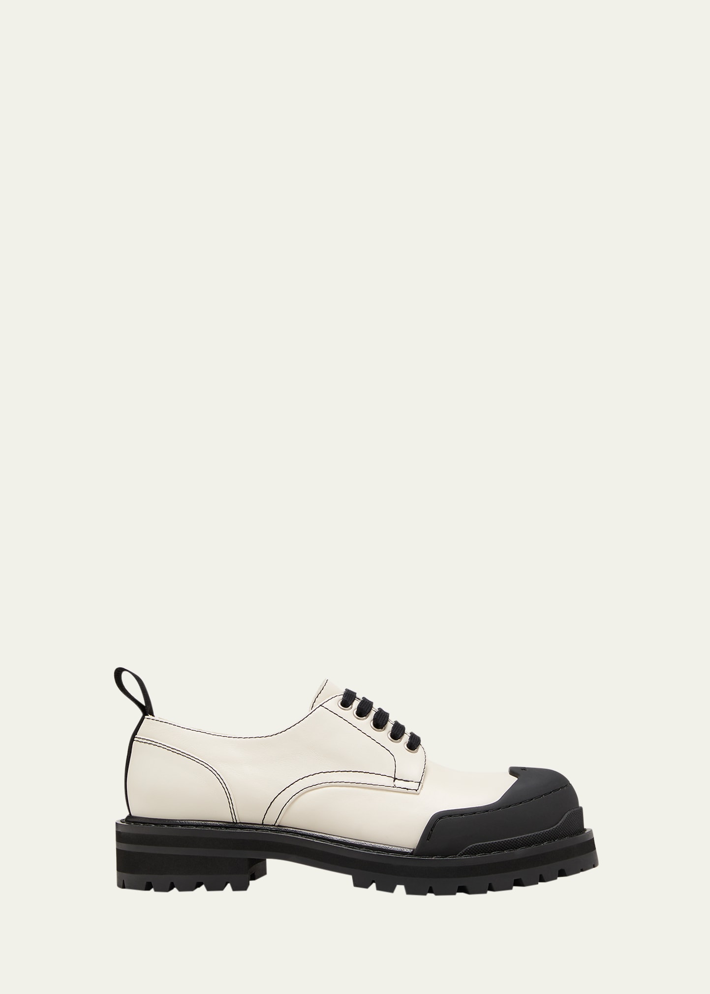 Marni Dada Army Derby Shoes In Stone White