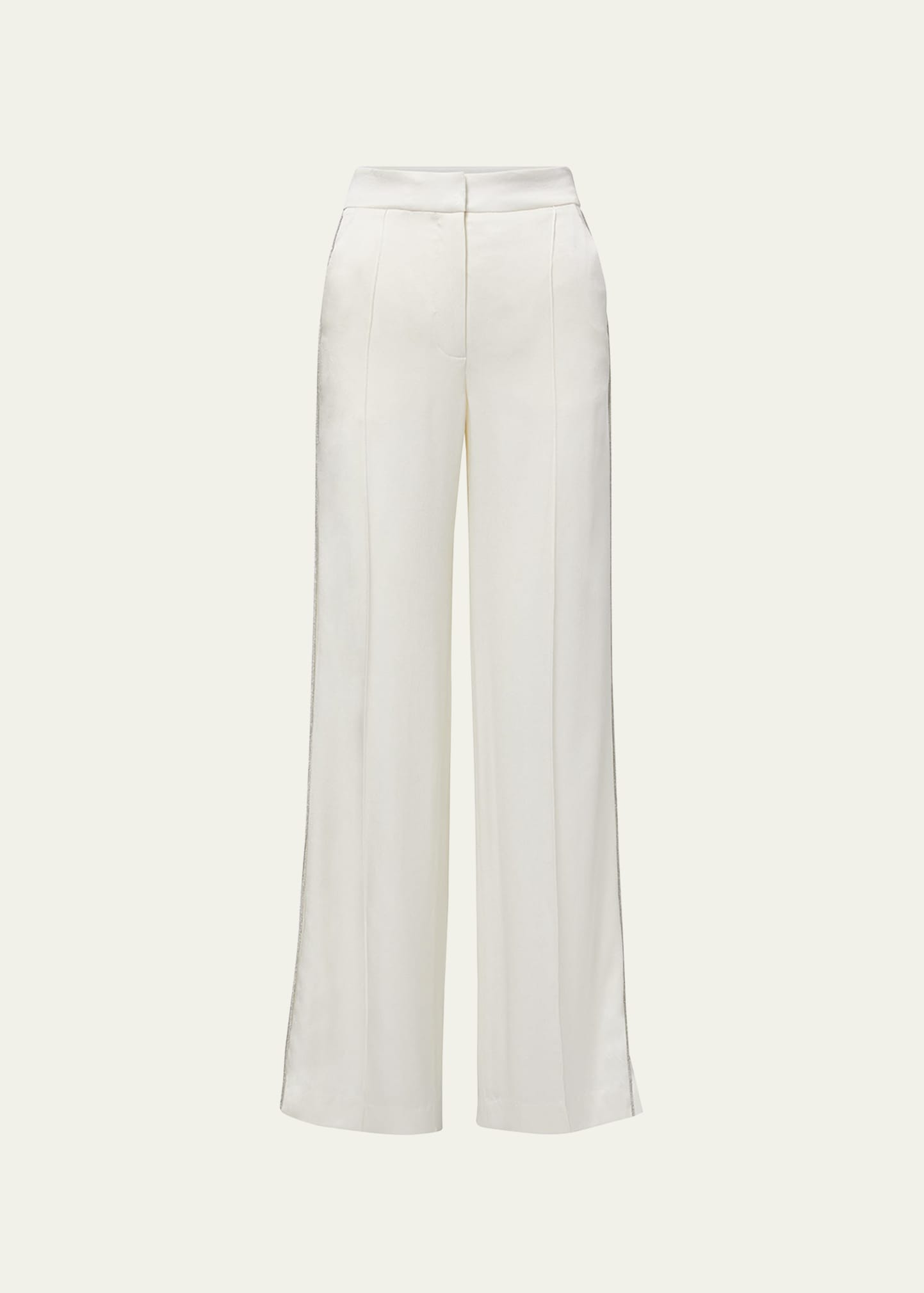 Veronica Beard Taylor Wide-leg Jean In Winter White