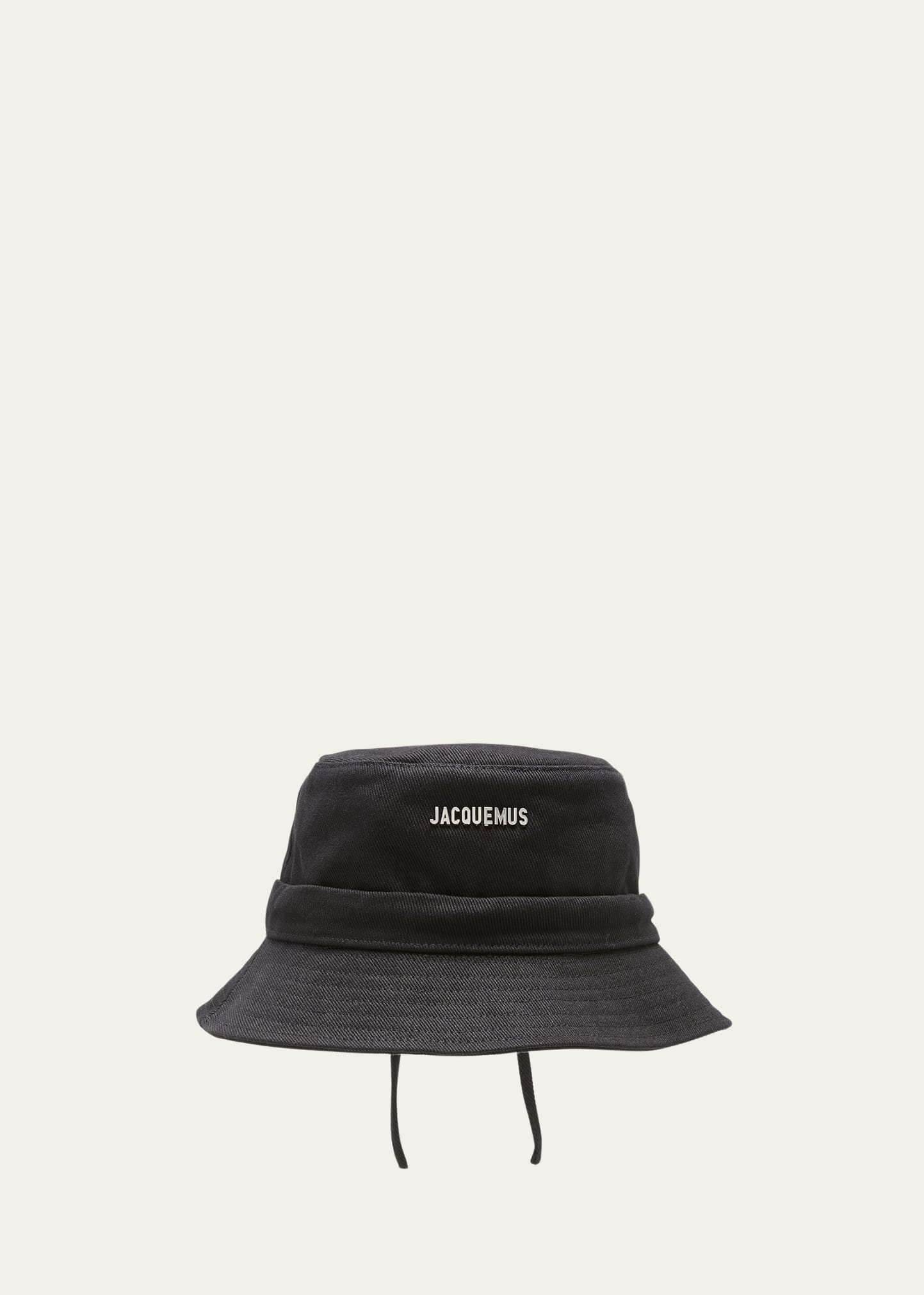 Shop Jacquemus Men's Le Bob Gadjo Canvas Bucket Hat In Black