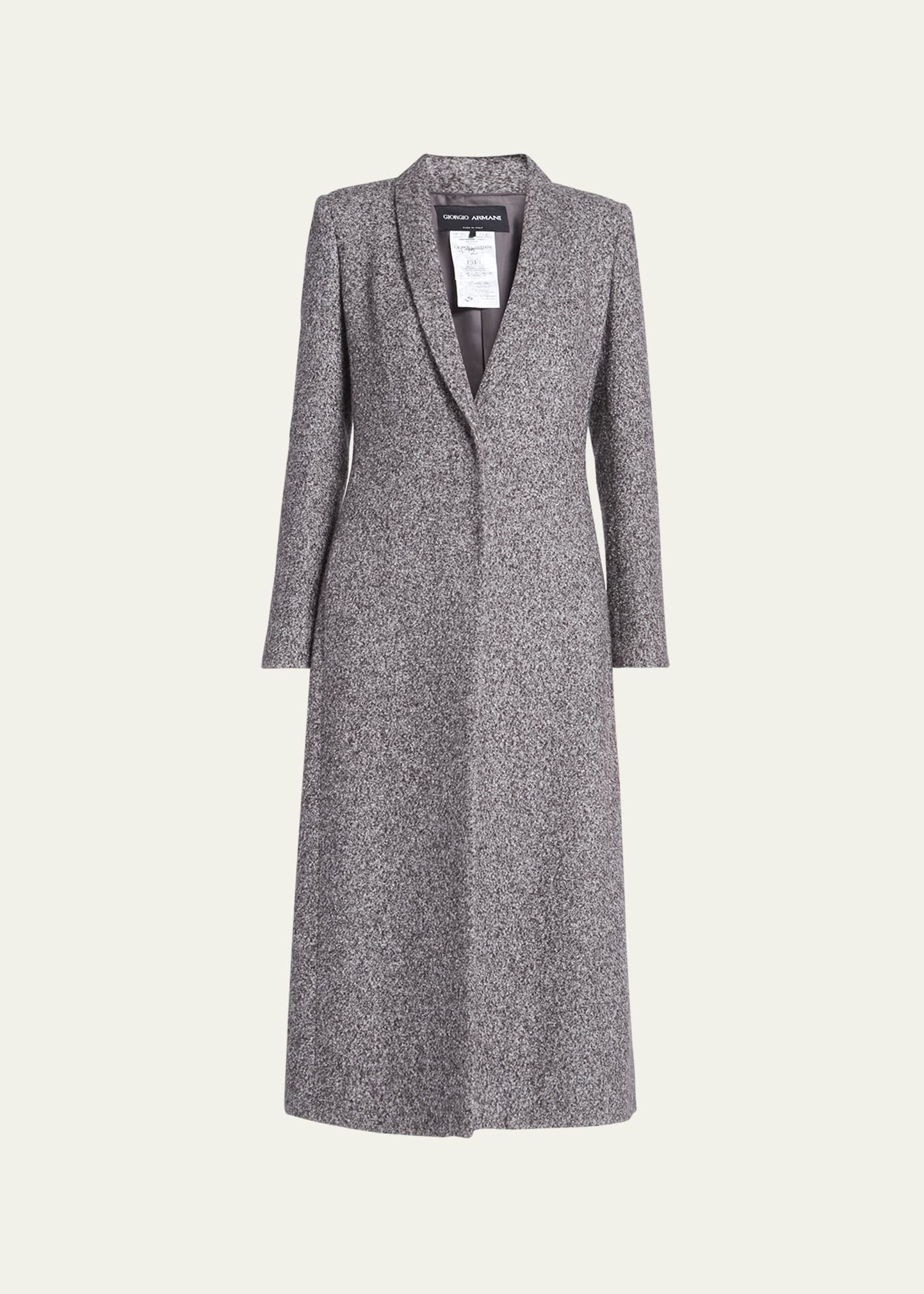 Boucle Cashmere Maxi Coat