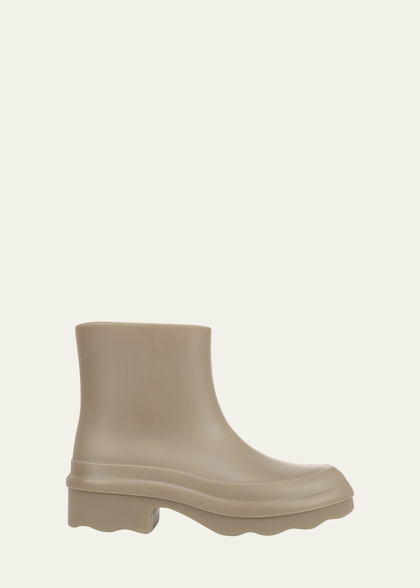 Vince Rubber Ankle Rain Boots In Light Straw