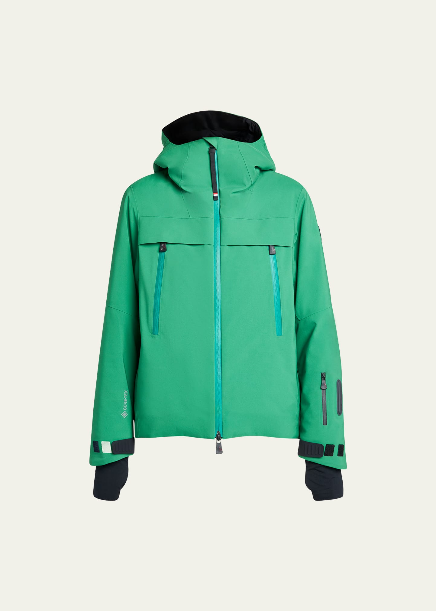 Moncler Chanavey Hooded Snow Jacket In Forest