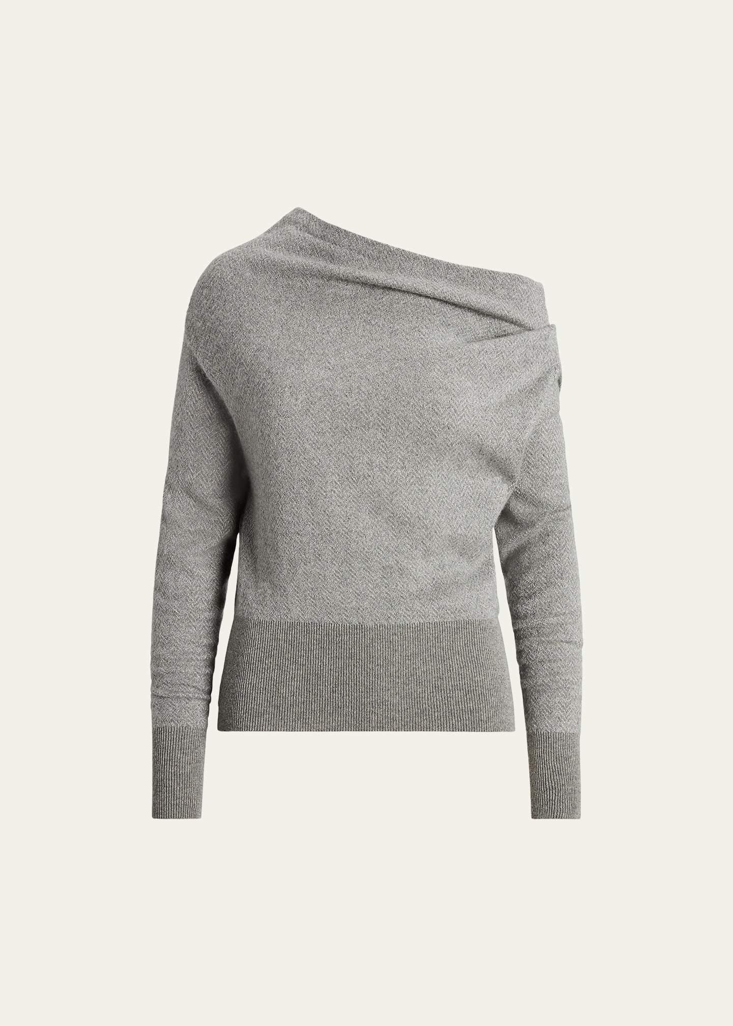 Cowl-Neck Cashmere Sweater