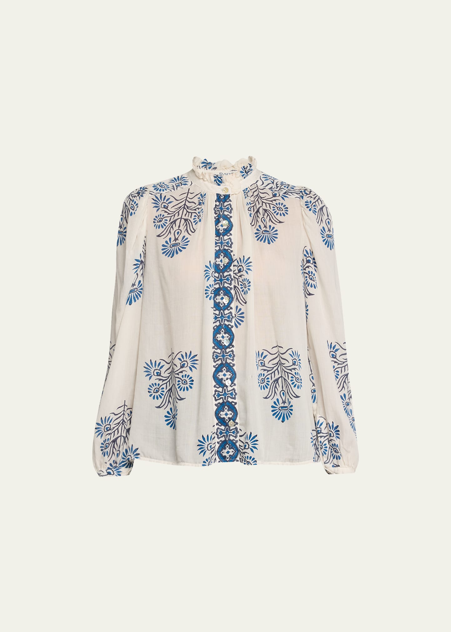 Annabel Printed Button-Front Shirt