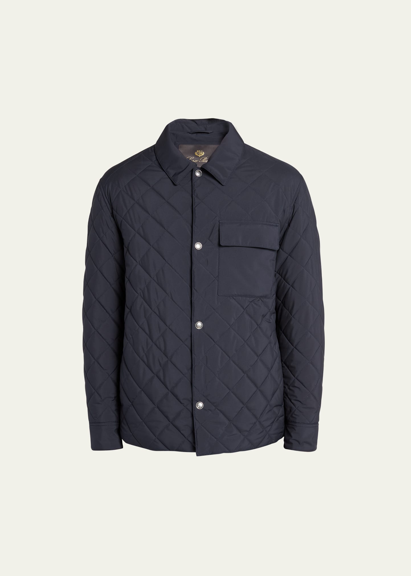 LORO PIANA MEN'S AMPAY WIND-RESISTANT QUILTED OVERSHIRT