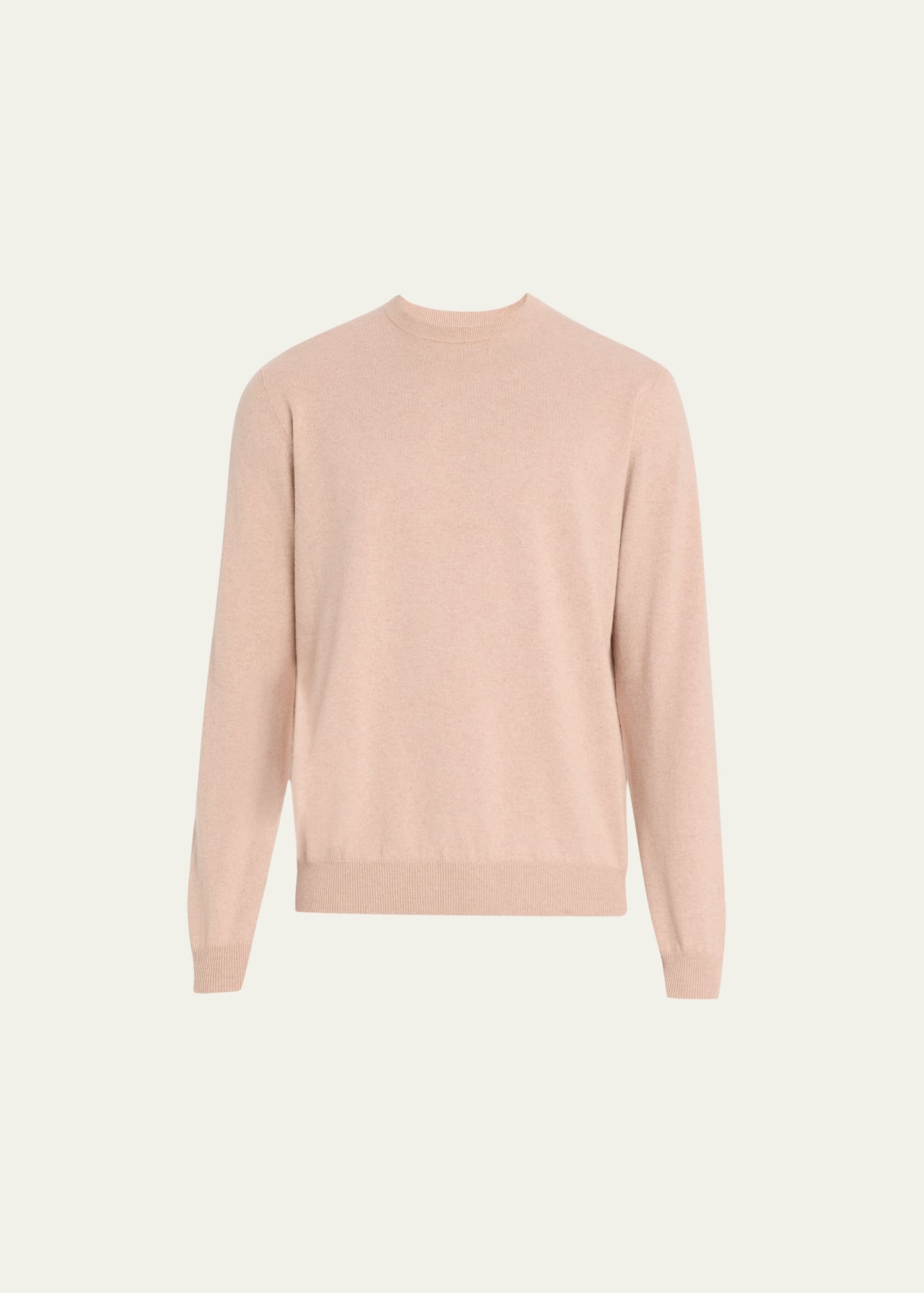 Loro Piana Men's Baby Cashmere Crewneck Sweater In 30c9 Pink Dunes M