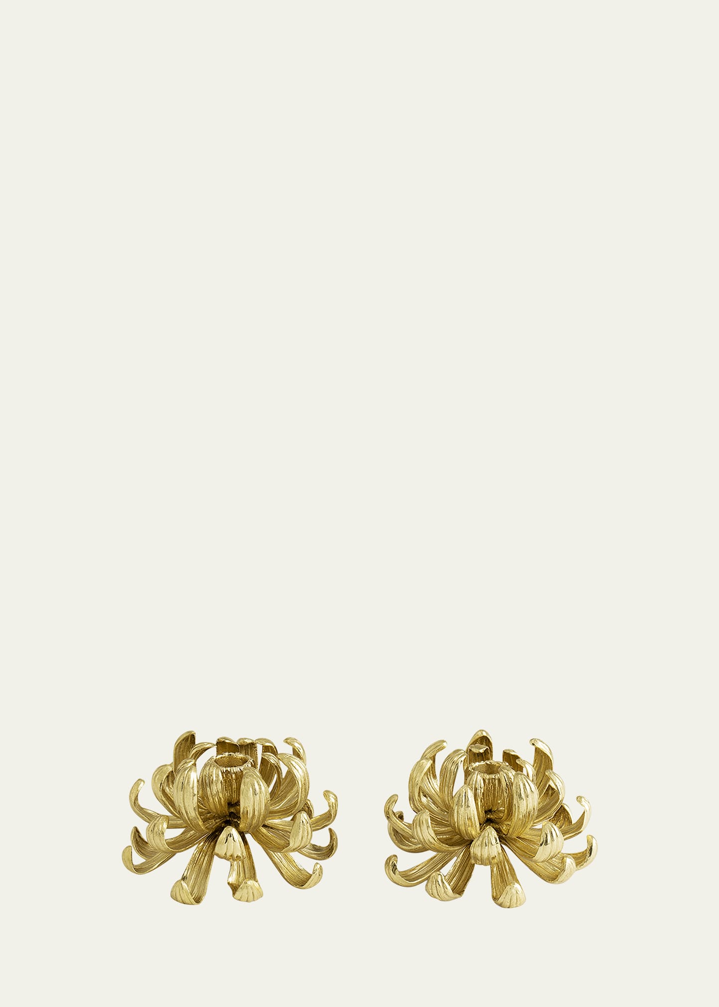 Michael Aram Dahlia Candle Holders, Set Of 2 In Gold