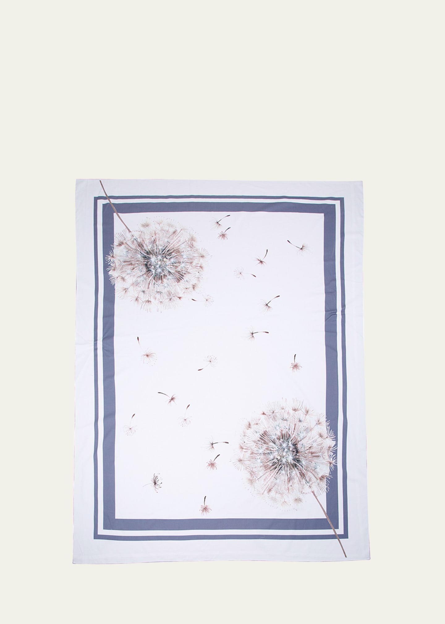 The Lino Dandelion Tablecloth, 71" X 125" In Navy