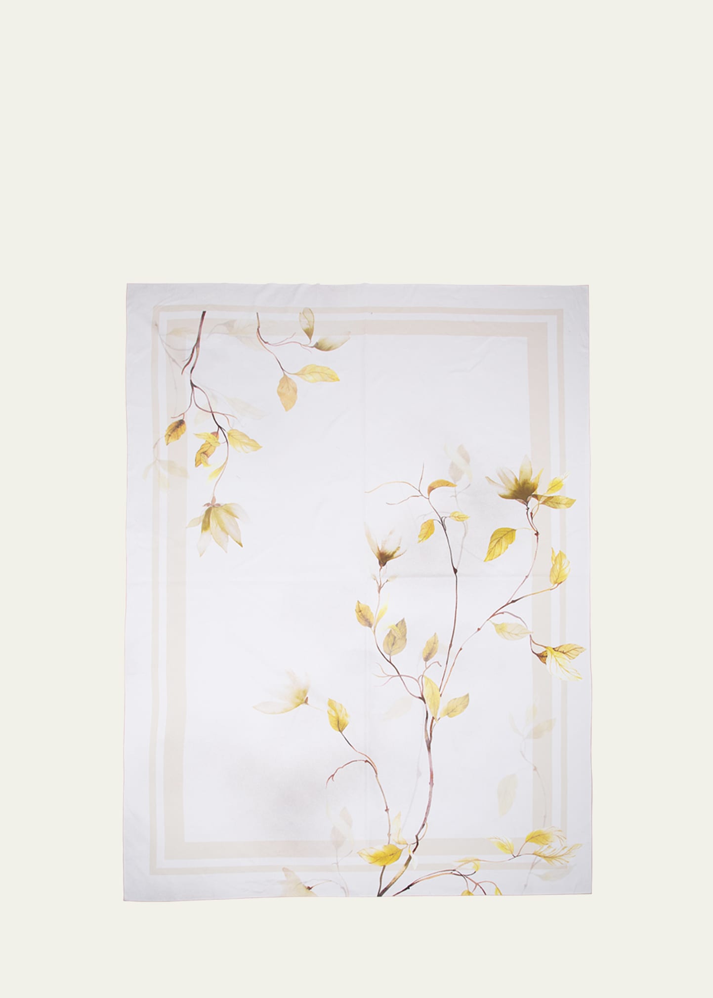 The Lino Japan Yellow Tablecloth, 71" X 144" In Yellow