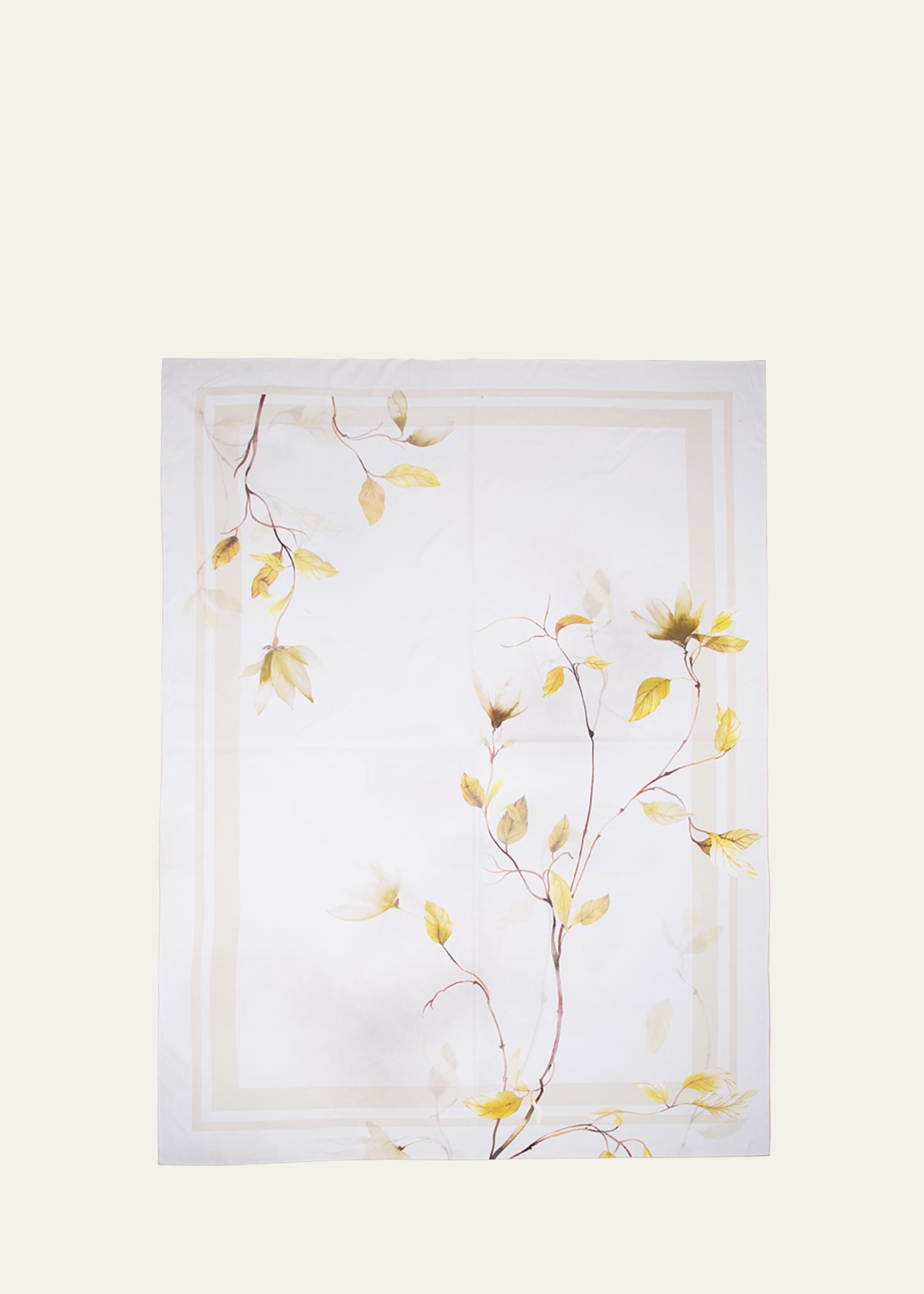 The Lino Japan Yellow Tablecloth, 71" X 98" In Yellow