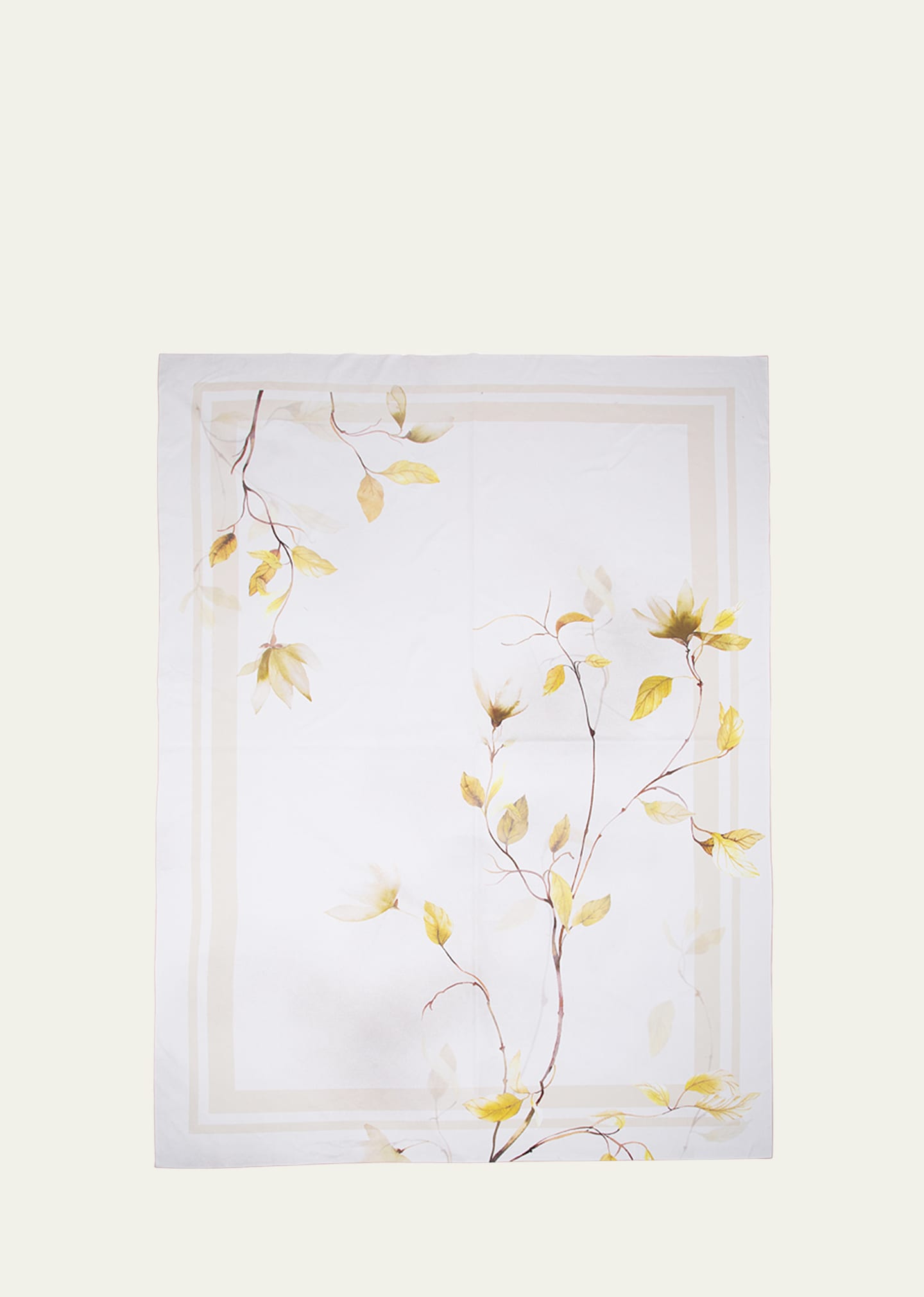 The Lino Japan Yellow Tablecloth, 71" Square In Yellow