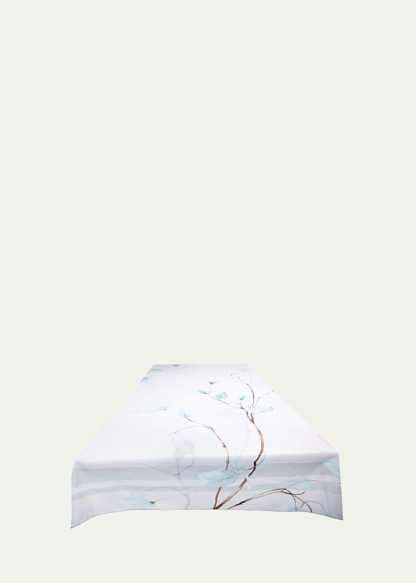 The Lino Japan Aqua Tablecloth, 71" X 98" In Aqua