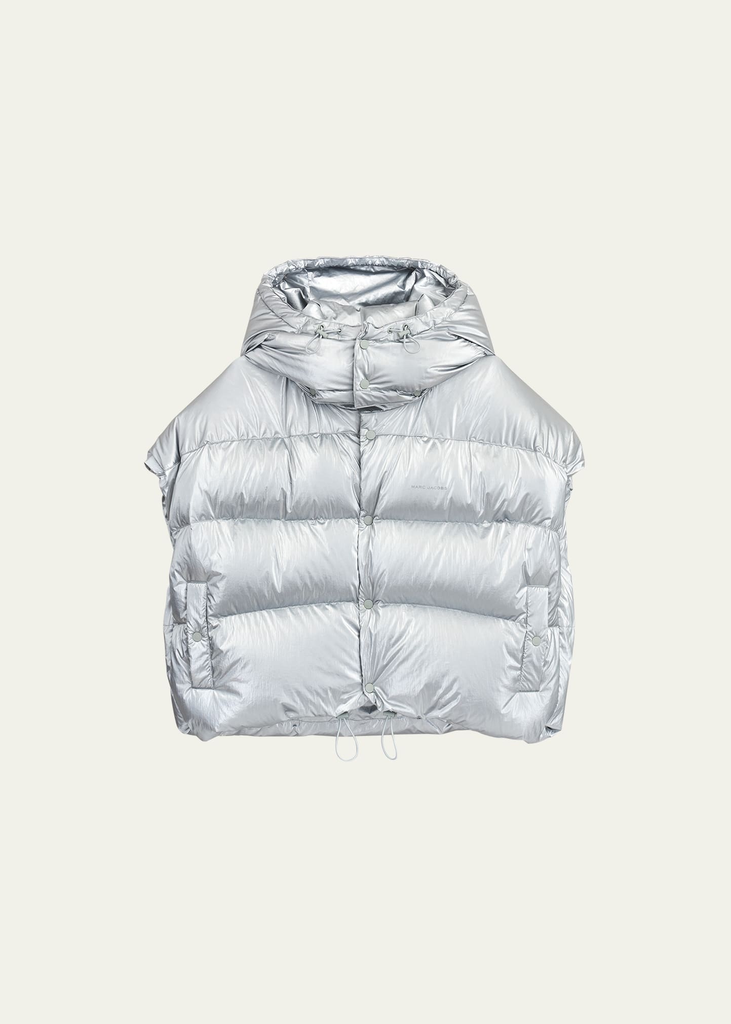 MARC JACOBS HOODED CAP-SLEEVE PUFFER VEST