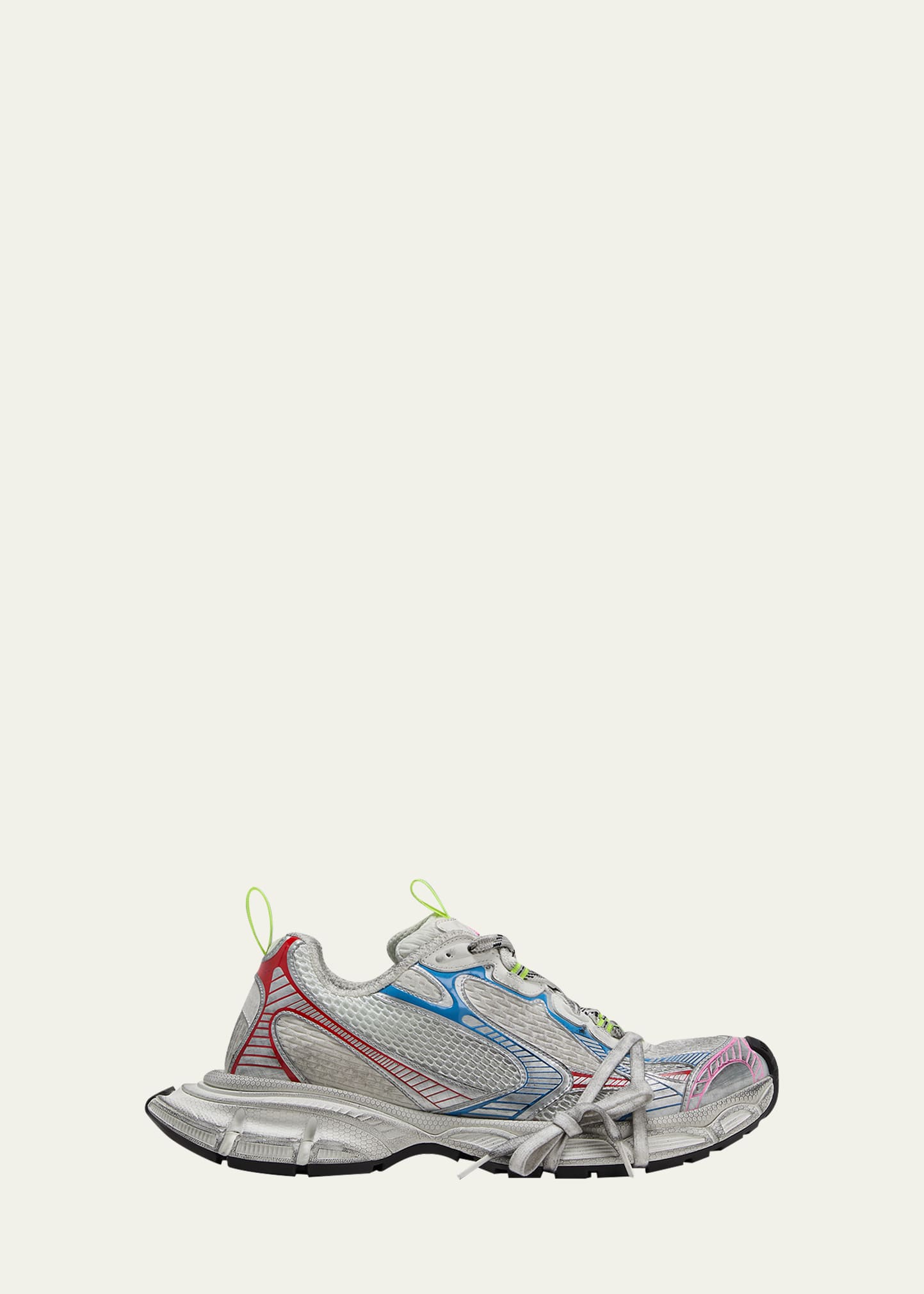 Balenciaga 3xl Sneakers In White/red/blue