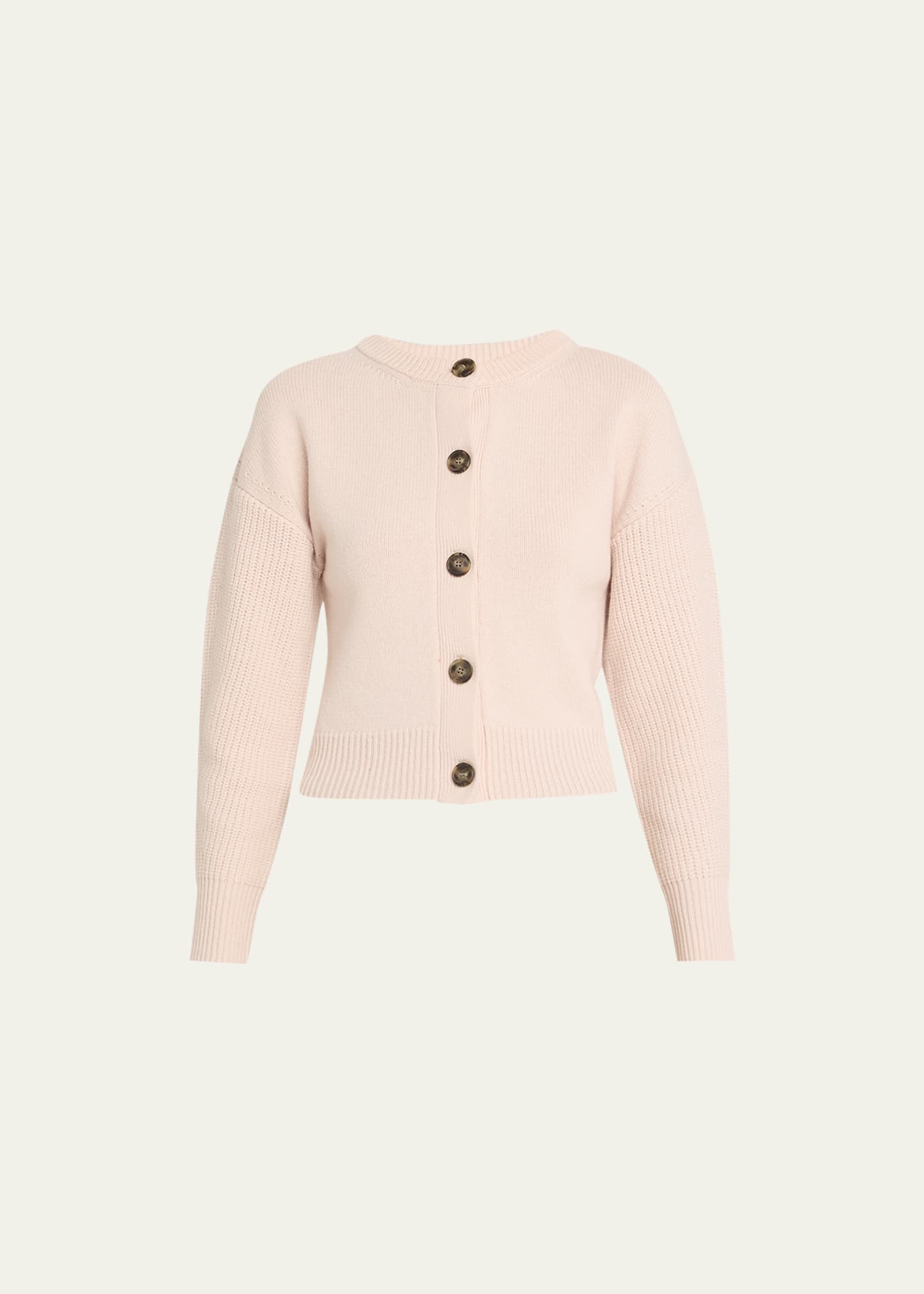 Yves Salomon Cashmere Wool Button-front Cardigan In Dream