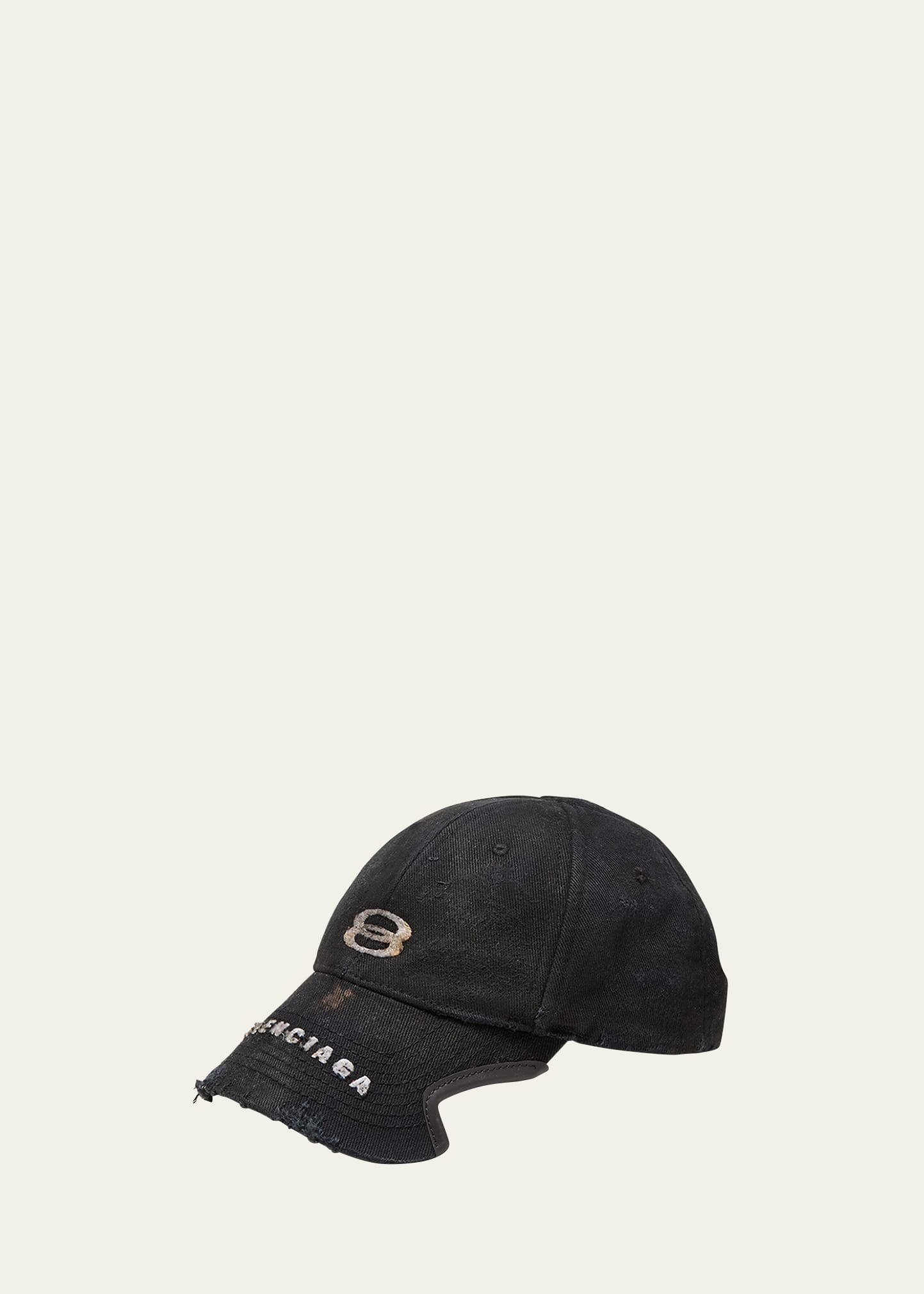 Shop Balenciaga Unity Sports Icon Cap In Faded Black/white