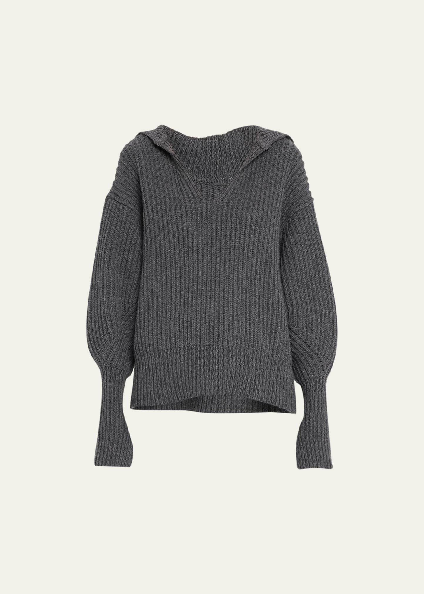 ASHLYN Liam Ribbed Cashmere Pullover
