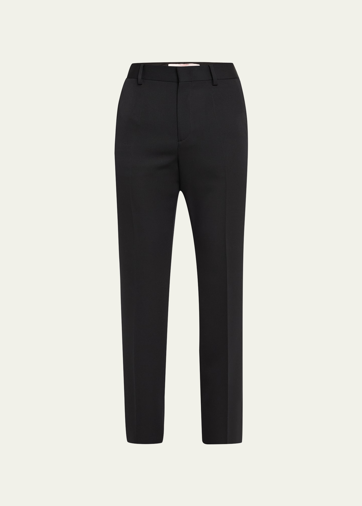 VALENTINO MEN'S PINTUCK WOOL PANTS