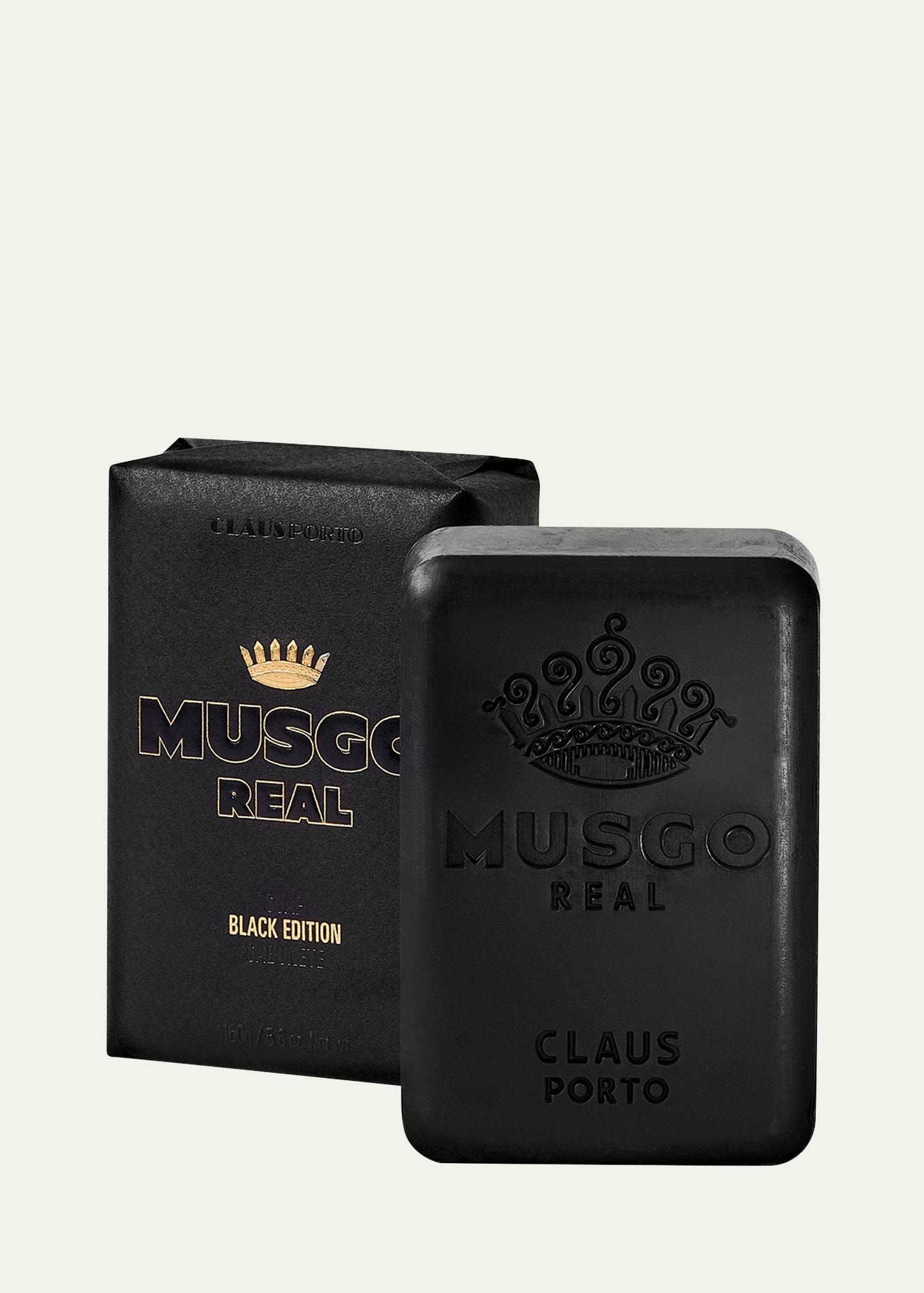 Claus Porto Musgo Real Soap Bar Black Edition, 5.6 oz