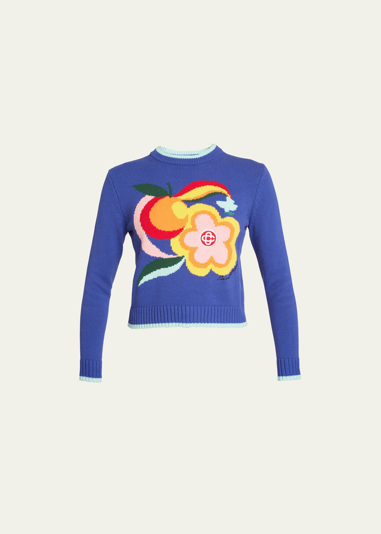 The Power of Flowers Intarsia Sweater