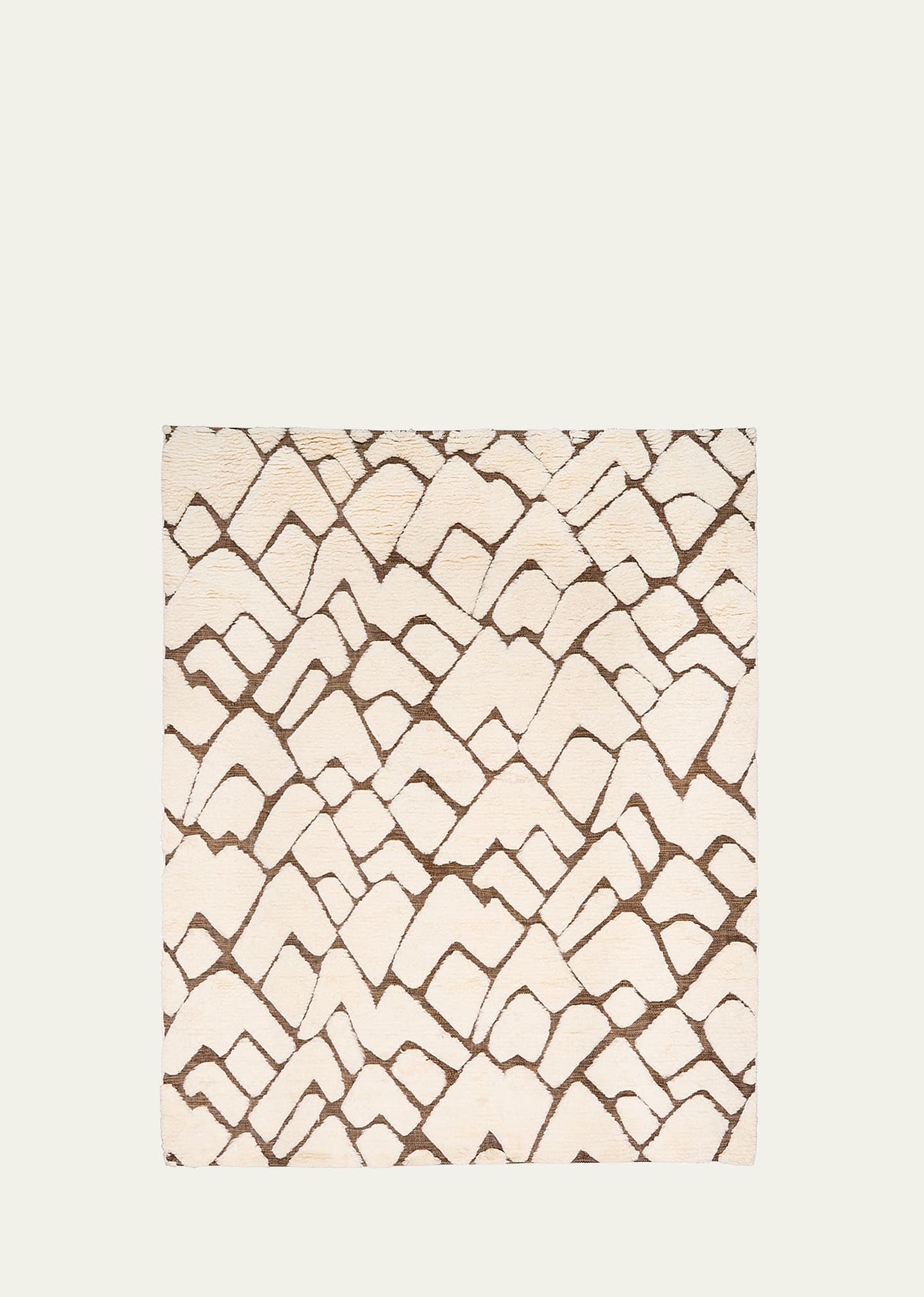 Schumacher Zimba Hand-knotted Rug, 8' X 10' In Ivory &amp; Brown