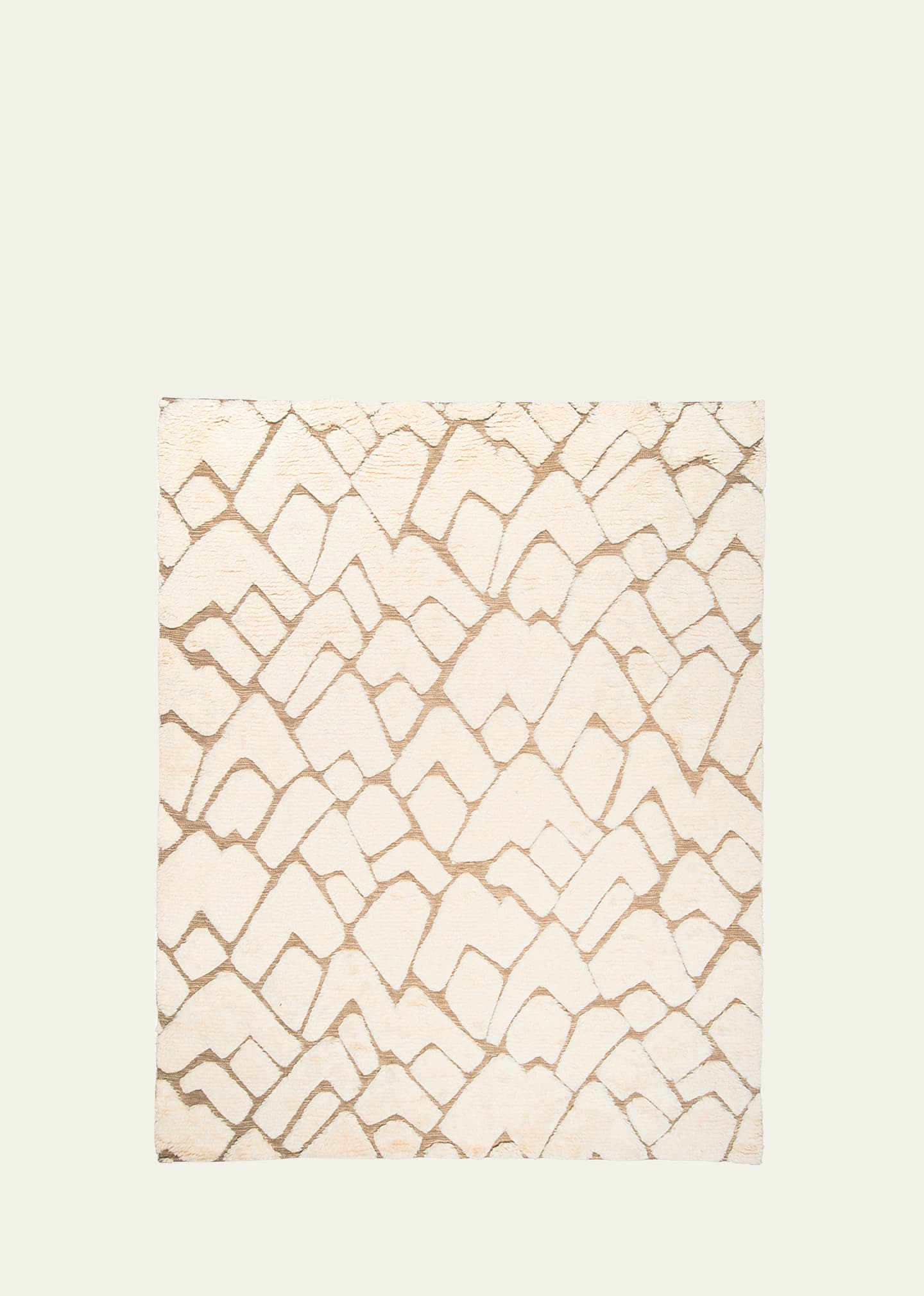 Schumacher Zimba Hand-knotted Rug, 9' X 12' In Ivory &amp; Sand