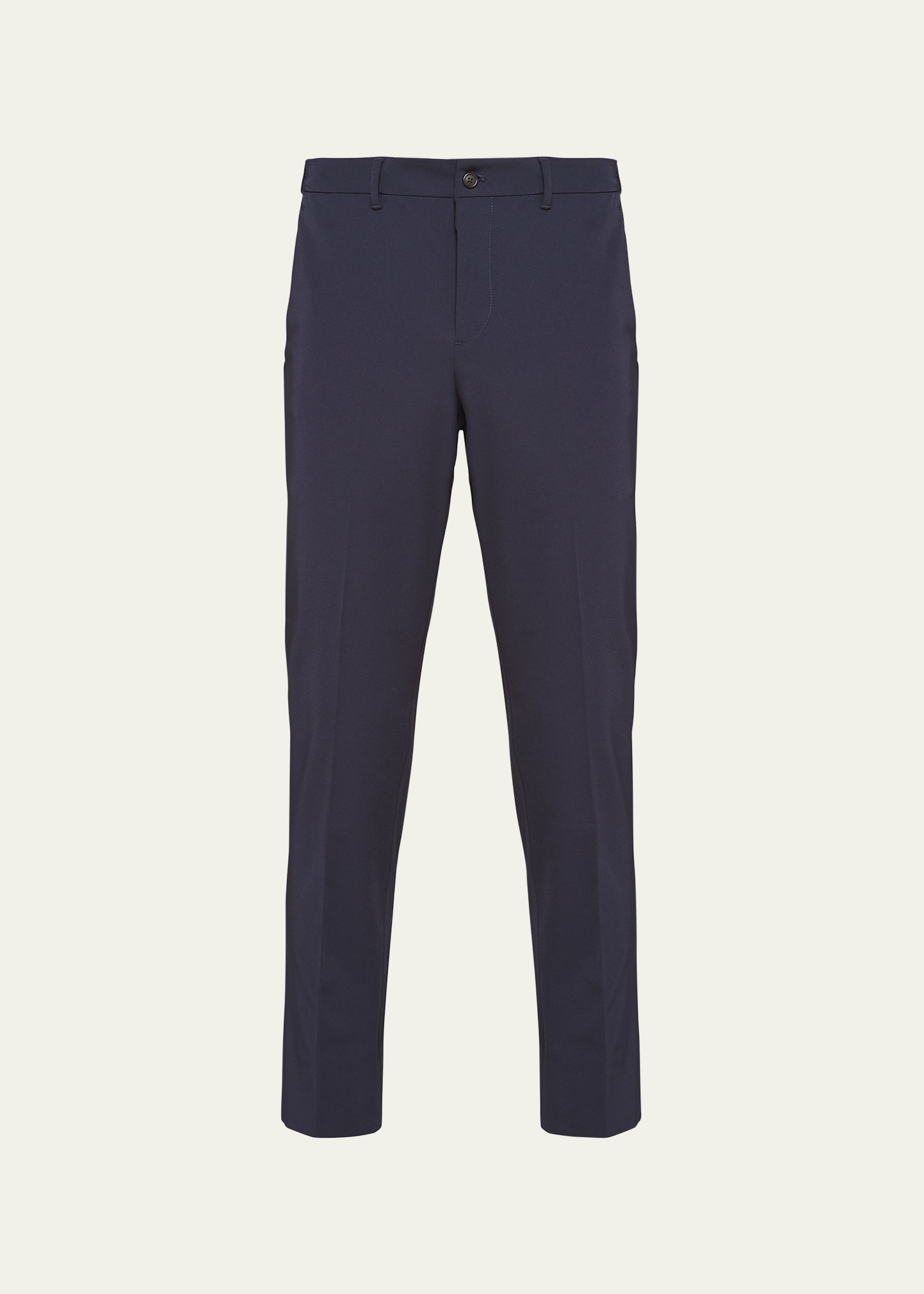 Prada Mens Blue Slim-fit Straight-leg Woven Trousers In Blue