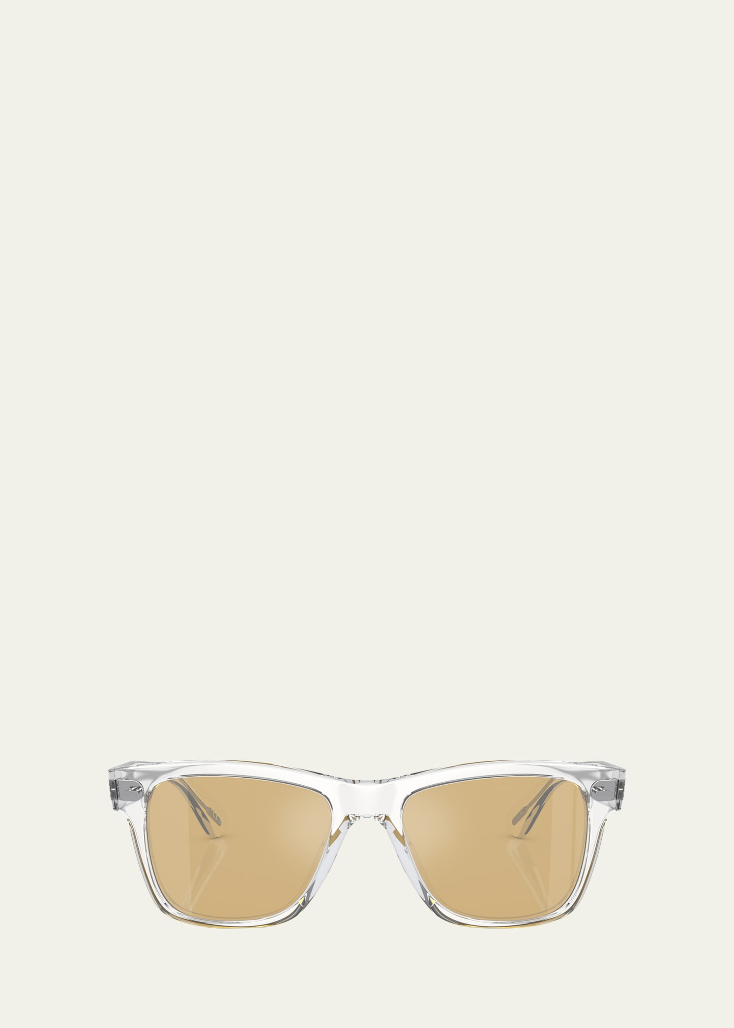 Oliver Peoples Oliver Sun Acetate Square Sunglasses In Crystal