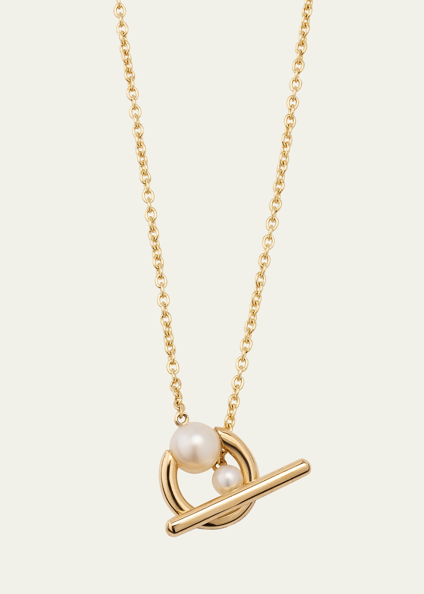 Sophie Bille Brahe 14k Recycled Yellow Gold Claudia Simple Necklace With Freshwater Pearls In Yg