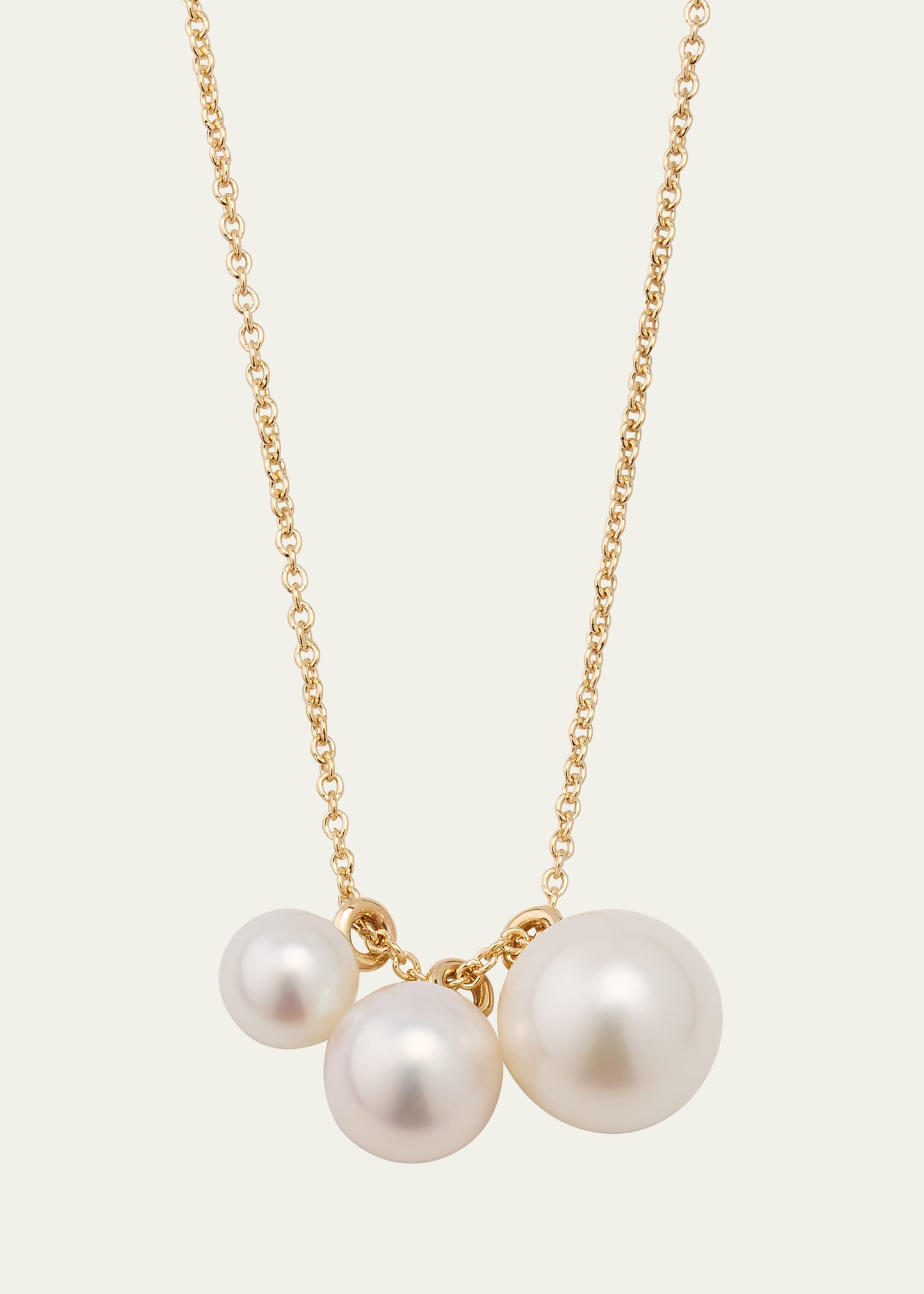 Sophie Bille Brahe 14k Recycled Yellow Gold Stella Necklace With Freshwater Pearls In Yg