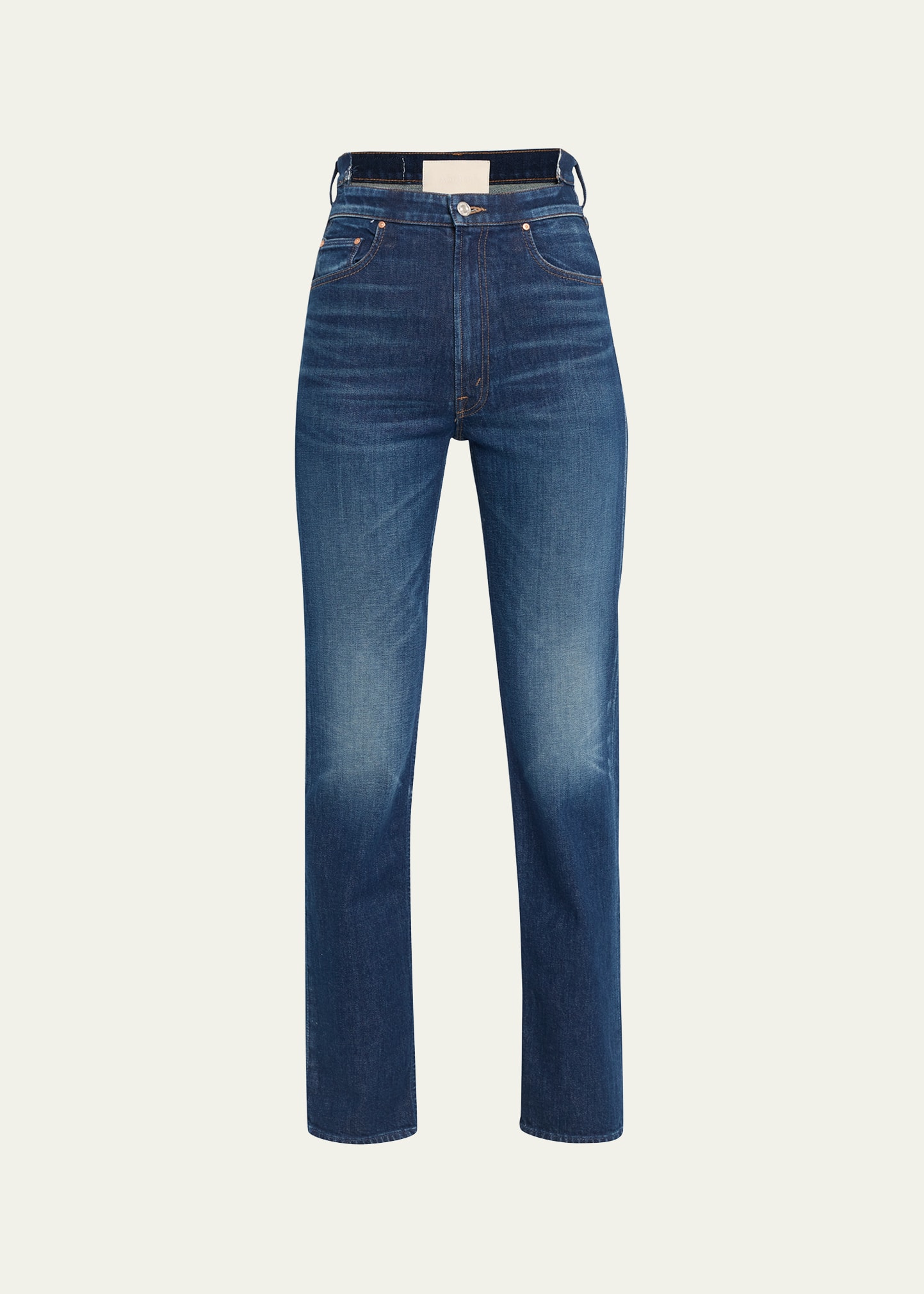 MOTHER THE HIGH WAISTED RIDER SHIFT SNEAK JEANS