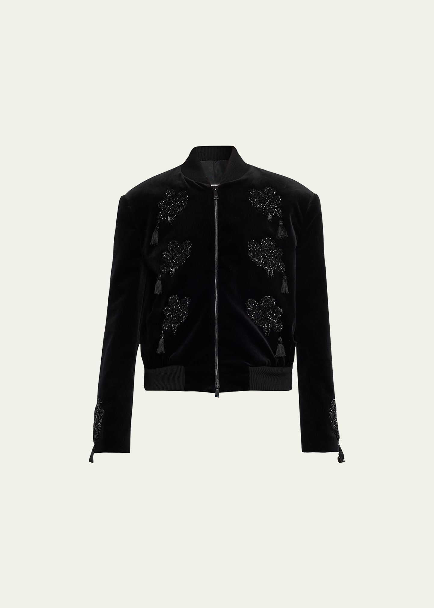 Shop Max Mara Musette Embroidered Short Jacket In Black