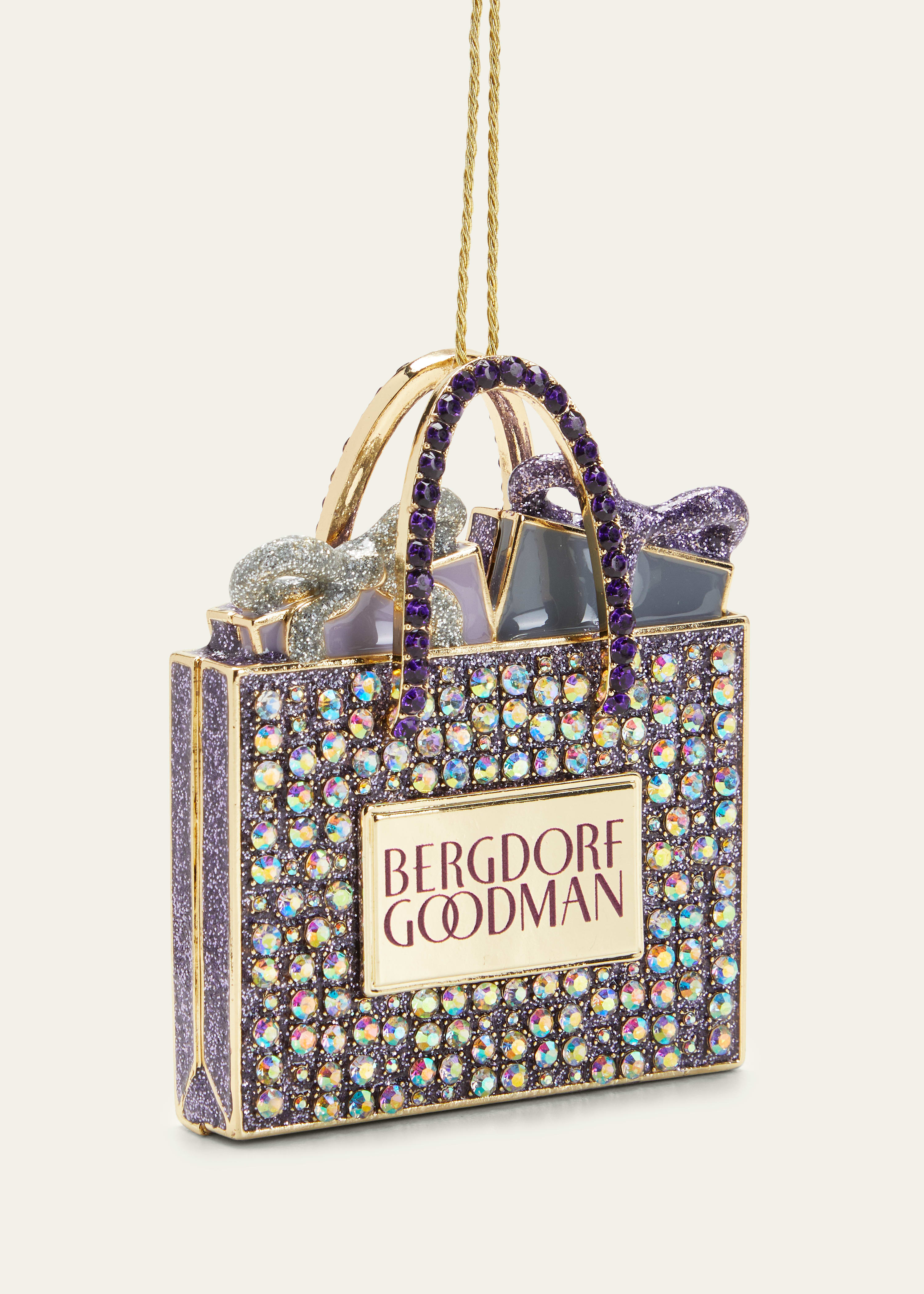 Bergdorf Goodman BG Shopping Bag Christmas Ornament