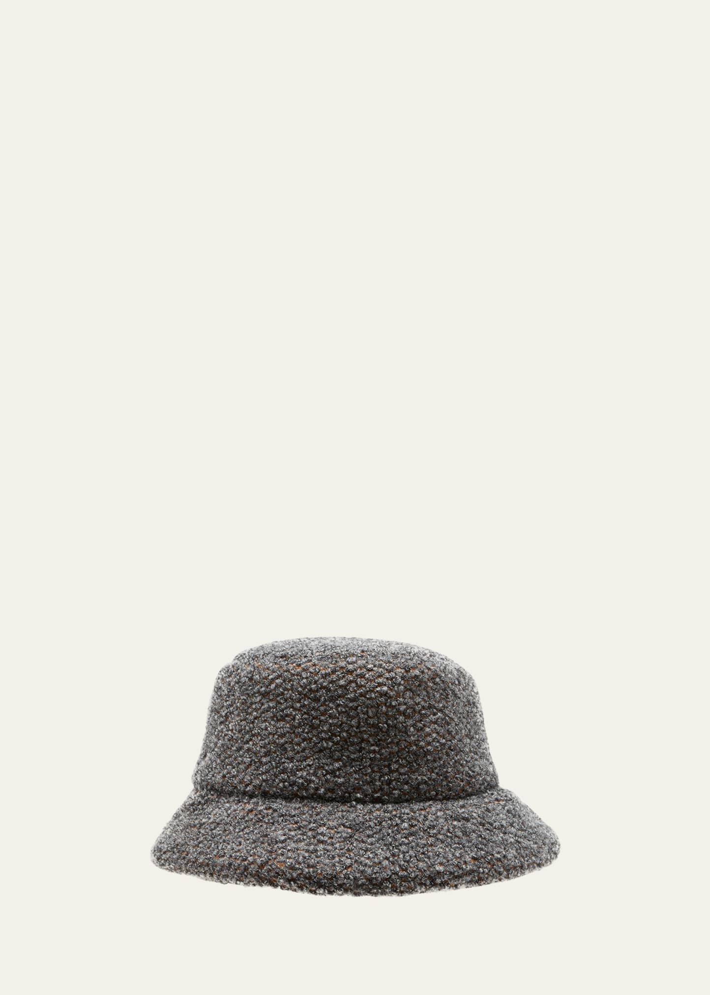 Woven Cashmere-Blend Bucket Hat