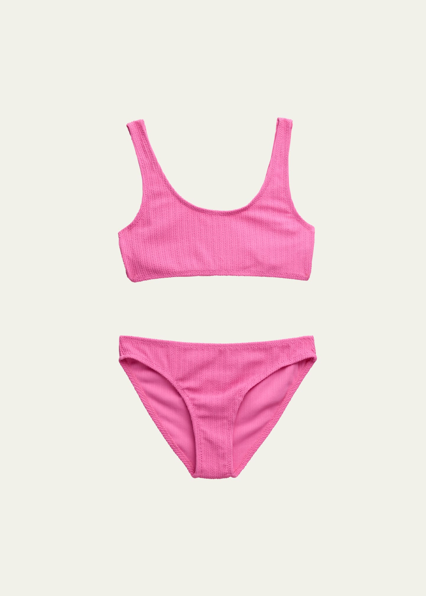 Molo Kids' Girl's Nola Two-piece Swimsuit In Hibiscus