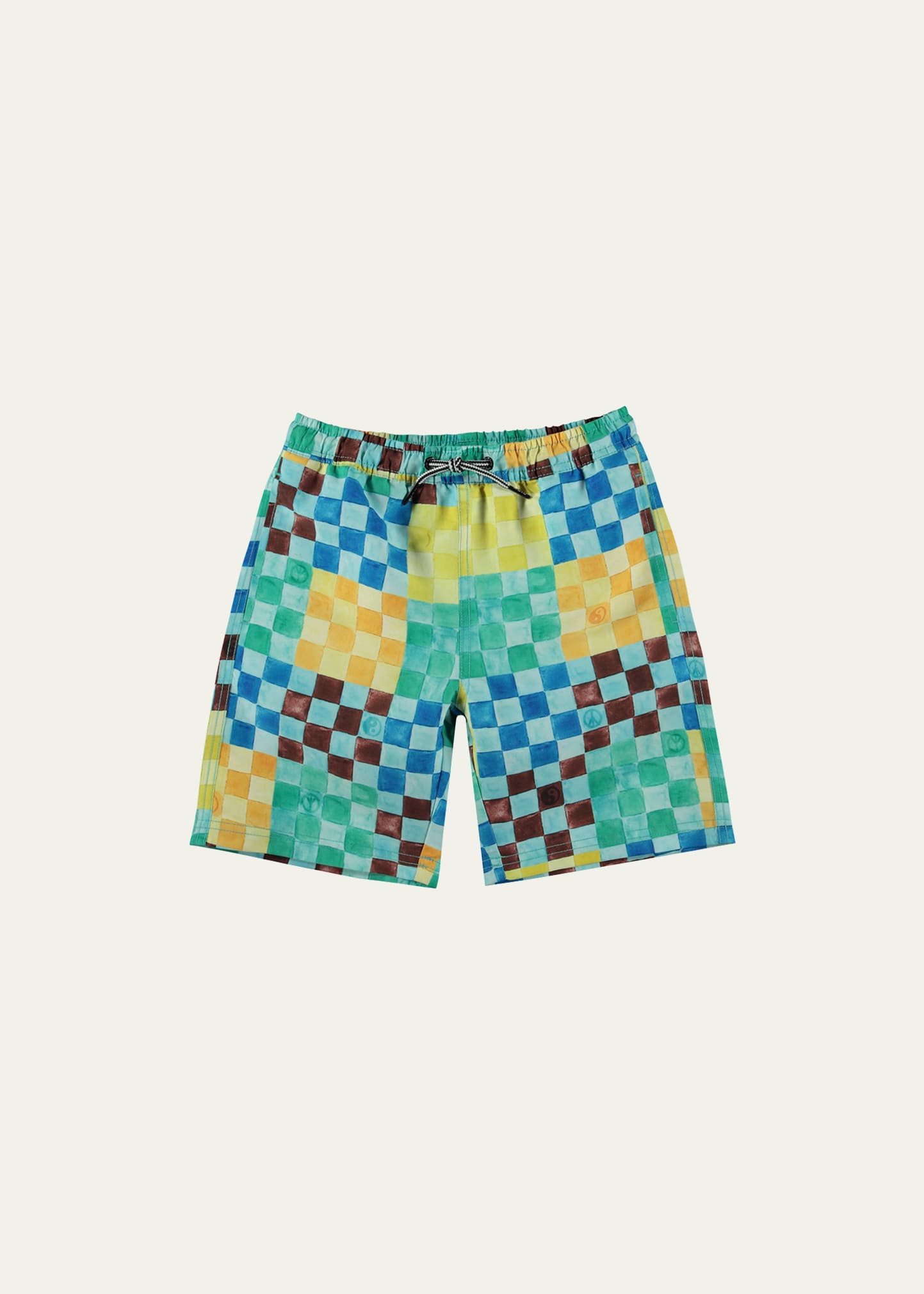 Boy's Nilson Printed Swim Shorts, Size 7-16