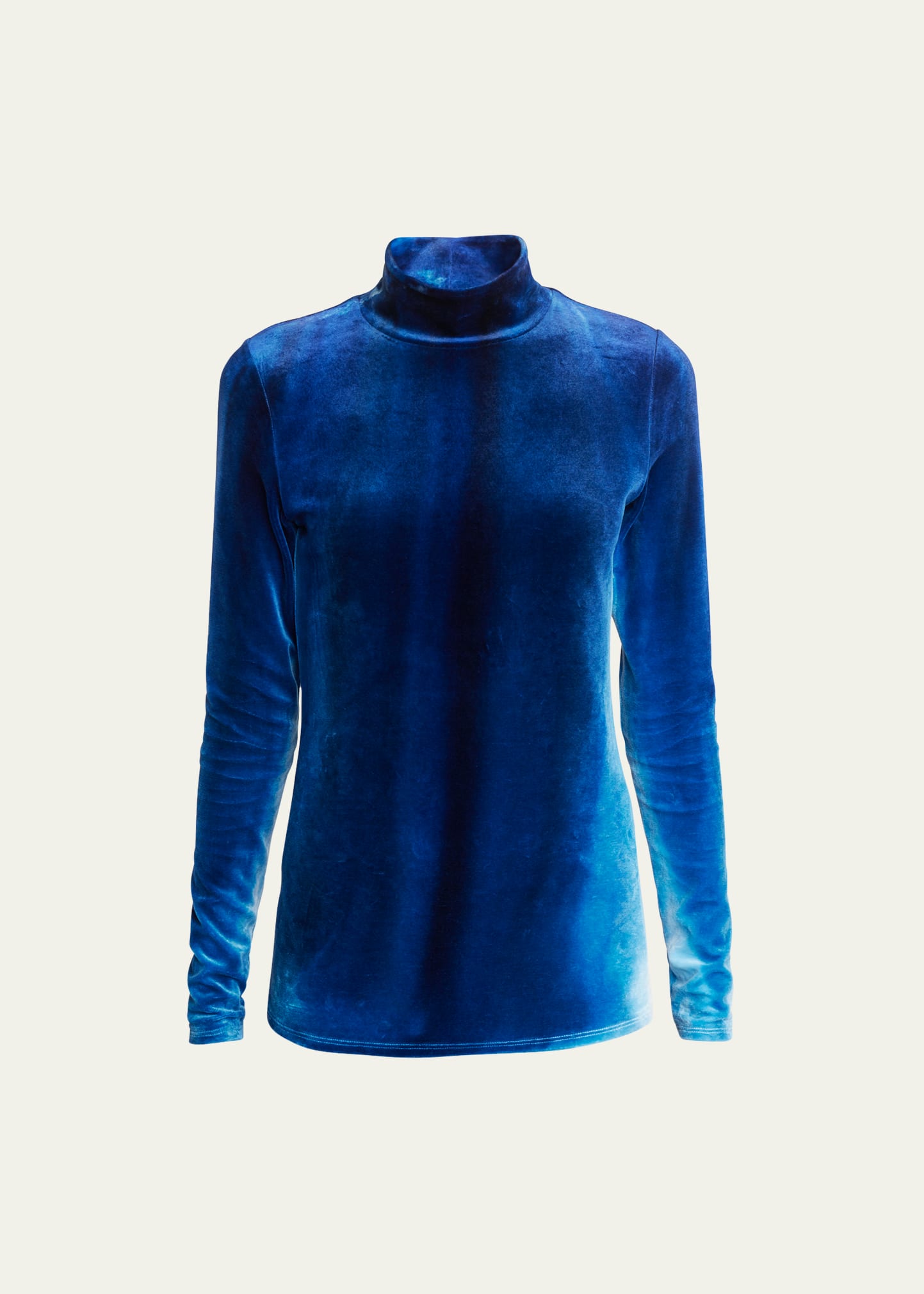 Shop Proenza Schouler Ice Dyed Velvet Top In Cobalt