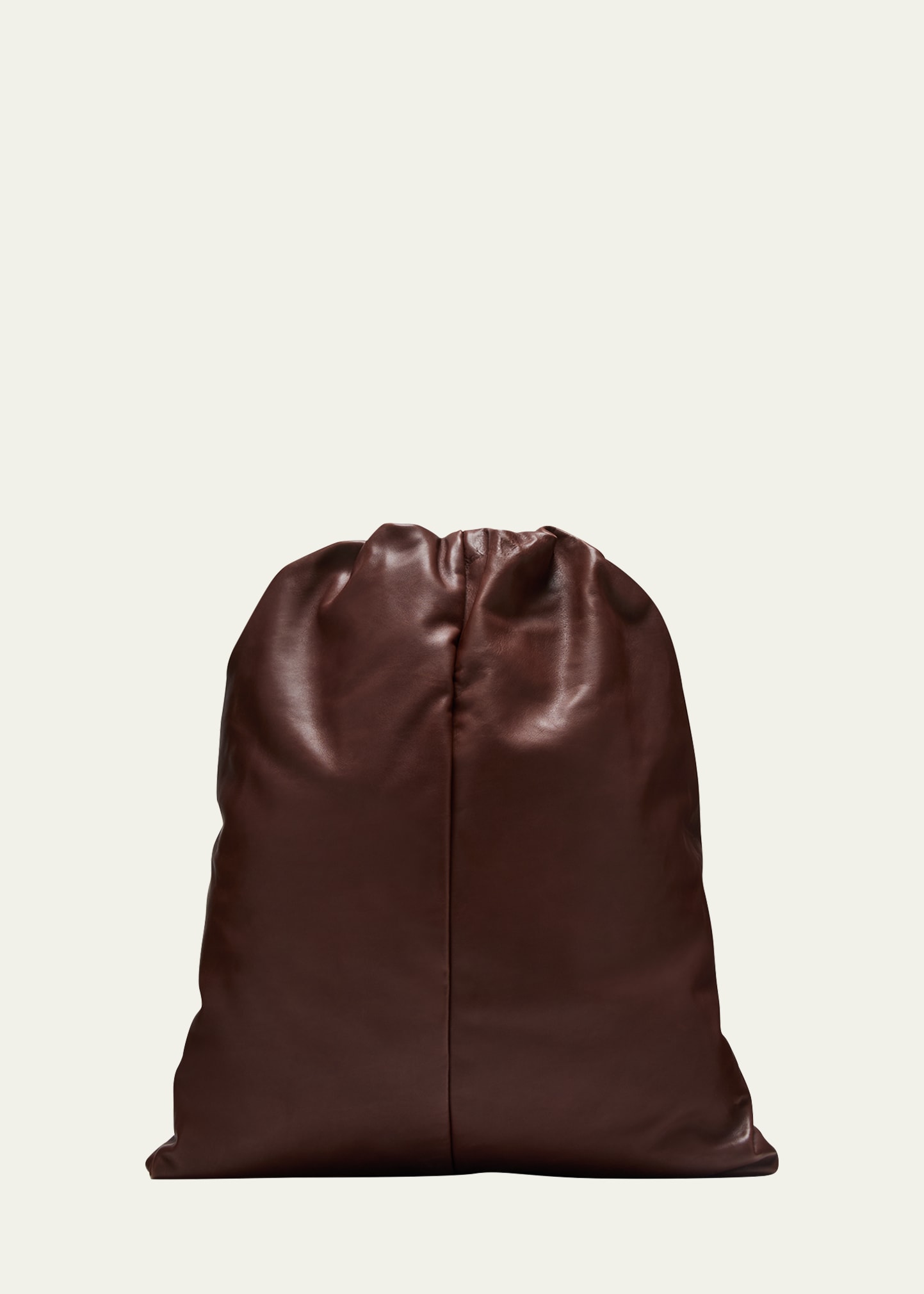 The Row Puffy Backpack In Napa Leather In Chpld Chocolate P ModeSens