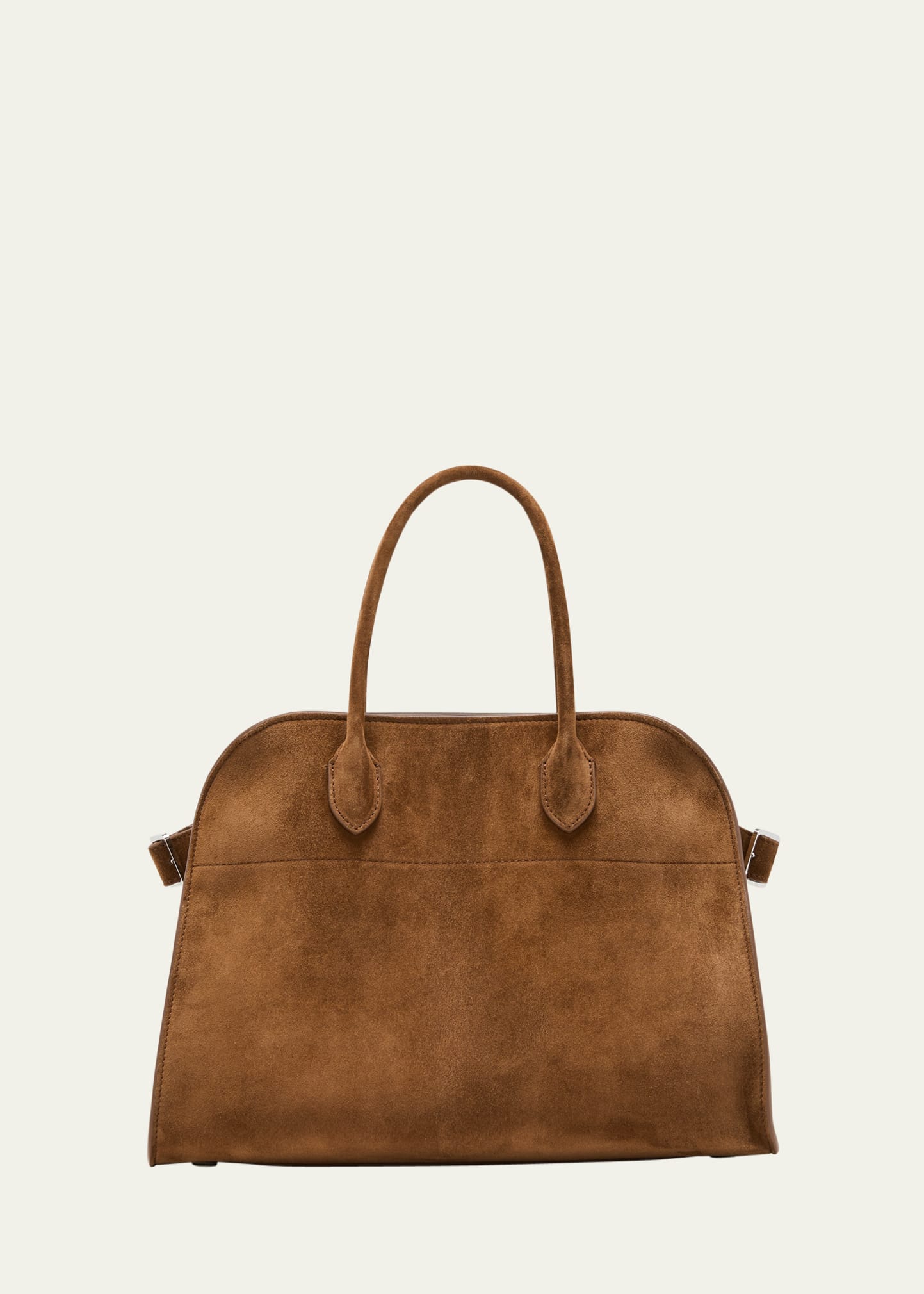 THE ROW MARGAUX 12 TOP-HANDLE BAG IN SUEDE