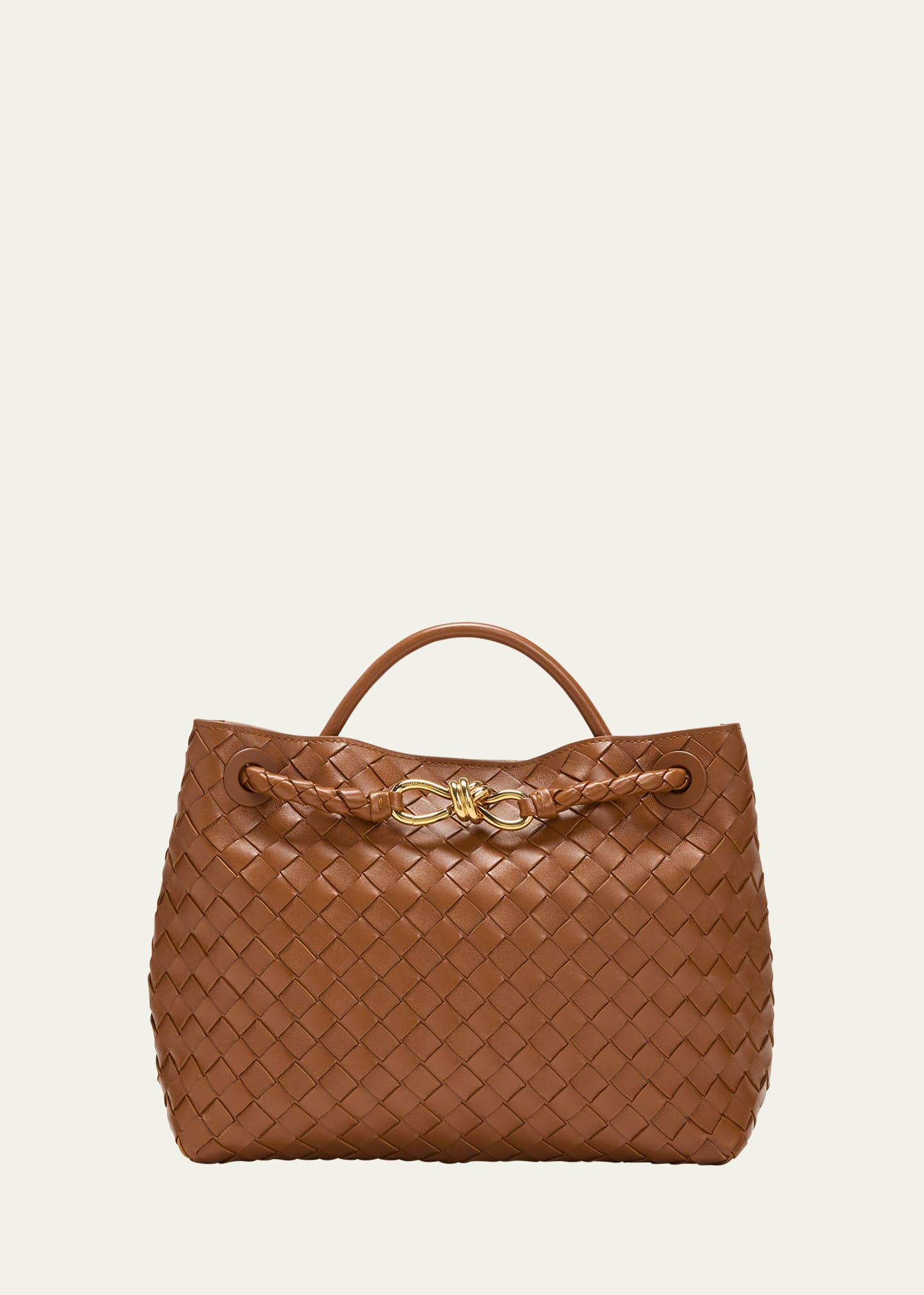 Bottega Veneta Medium Andiamo Bag In Cognac