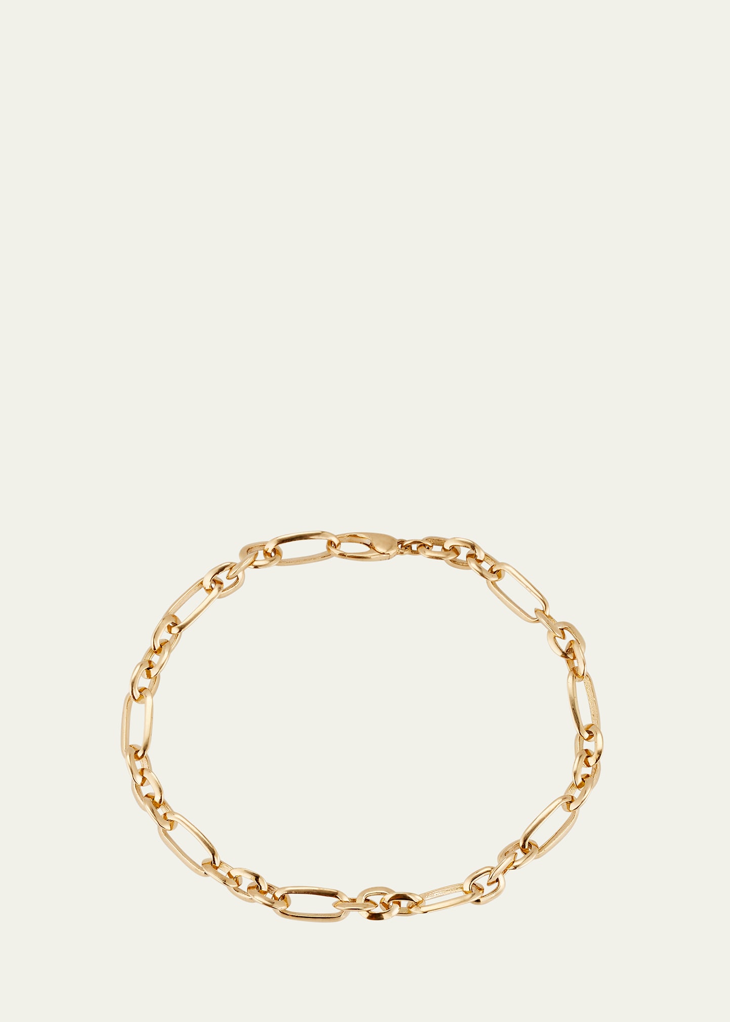 Lizzie Mandler Fine Jewelry 18k Yellow Gold Figaro Chain Link Bracelet In Yg
