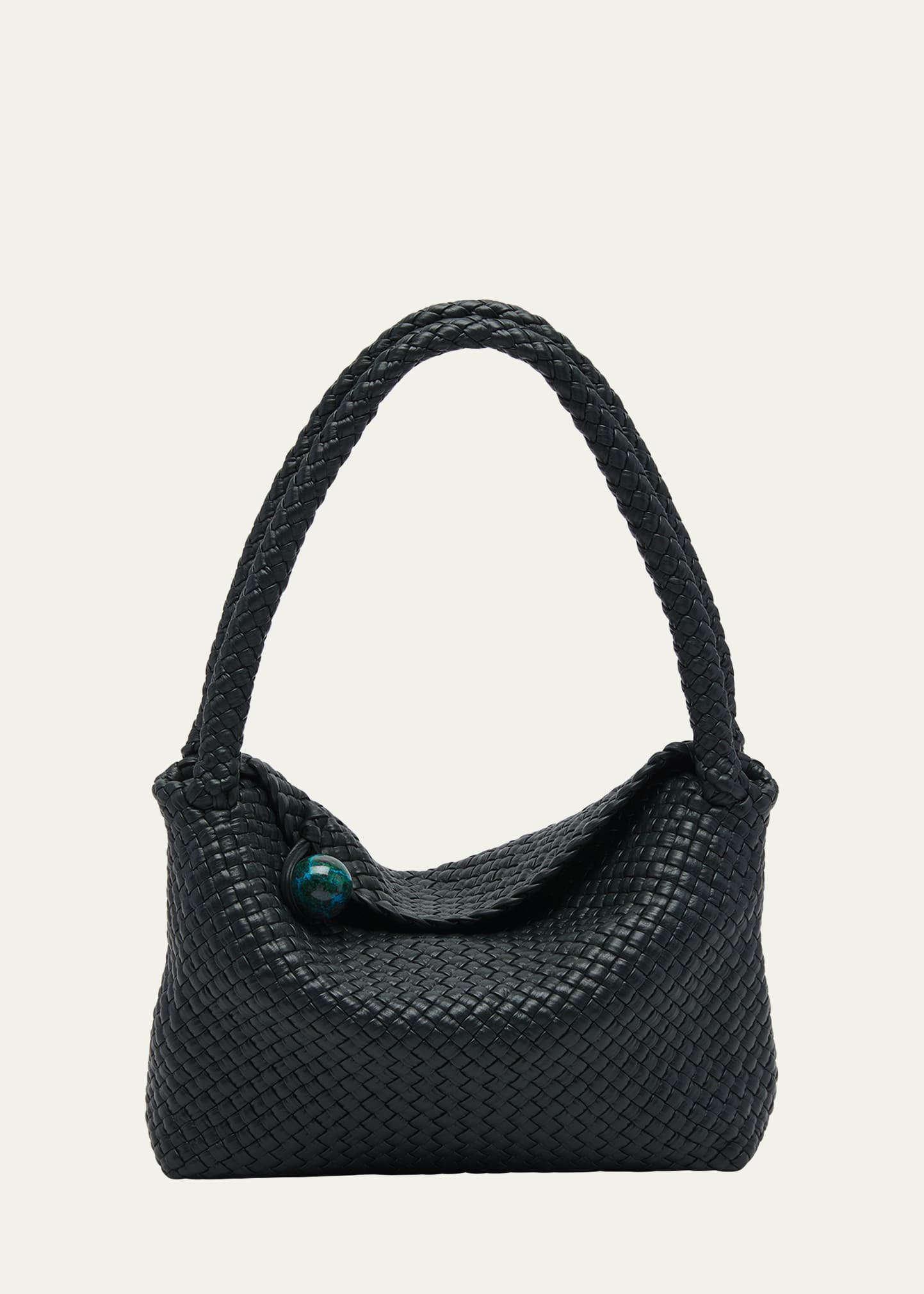 Tosca Intreccio Leather Shoulder Bag
