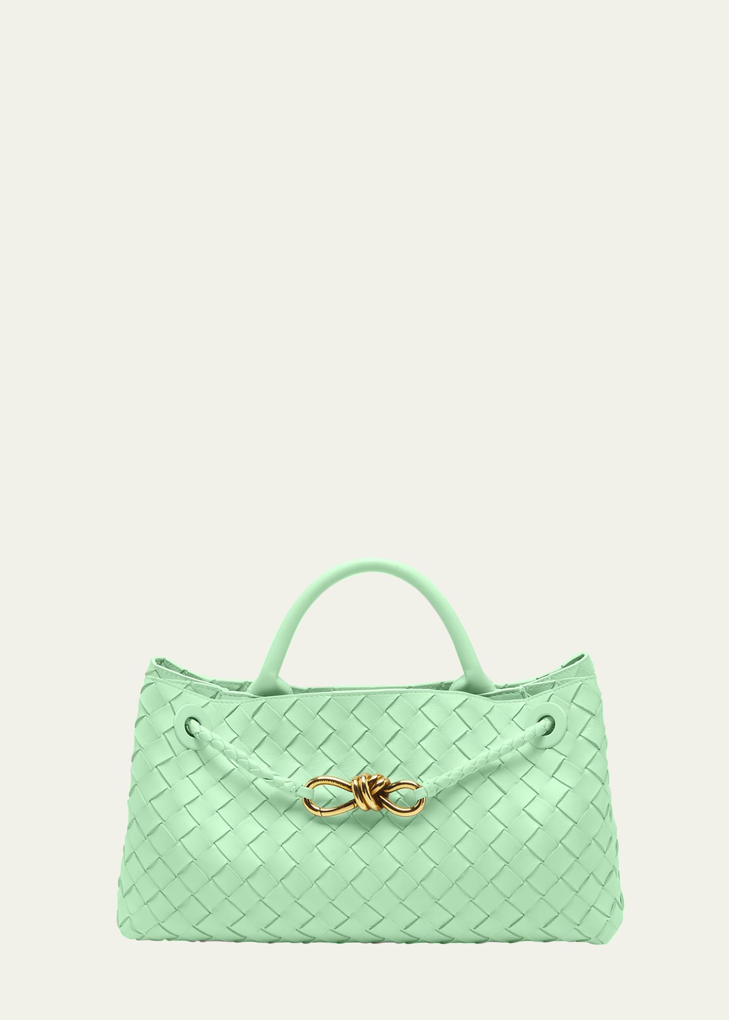 Bottega Veneta Andiamo Small Intreccio Top-handle Bag In 3996 Siren-muse B