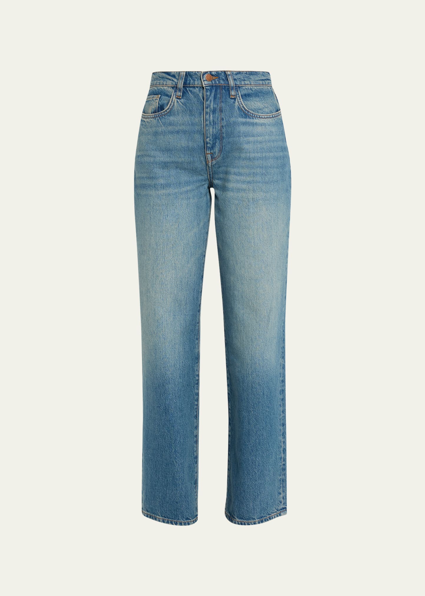 TRIARCHY MS. MACKIE HIGH RISE BAGGY GRADIENT POCKET JEANS