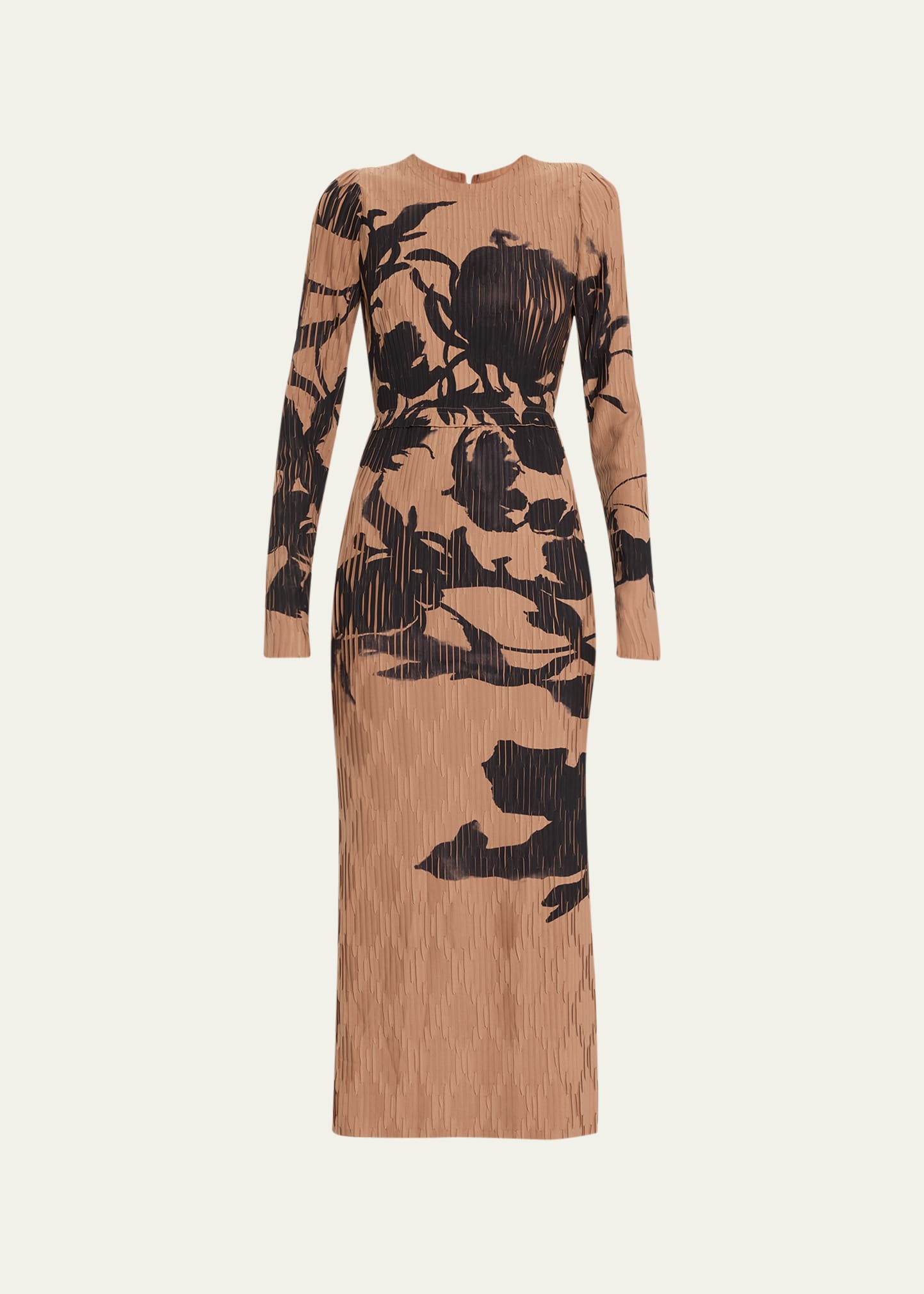 JASON WU COLLECTION PRINT PLACED PLEATED DRESS