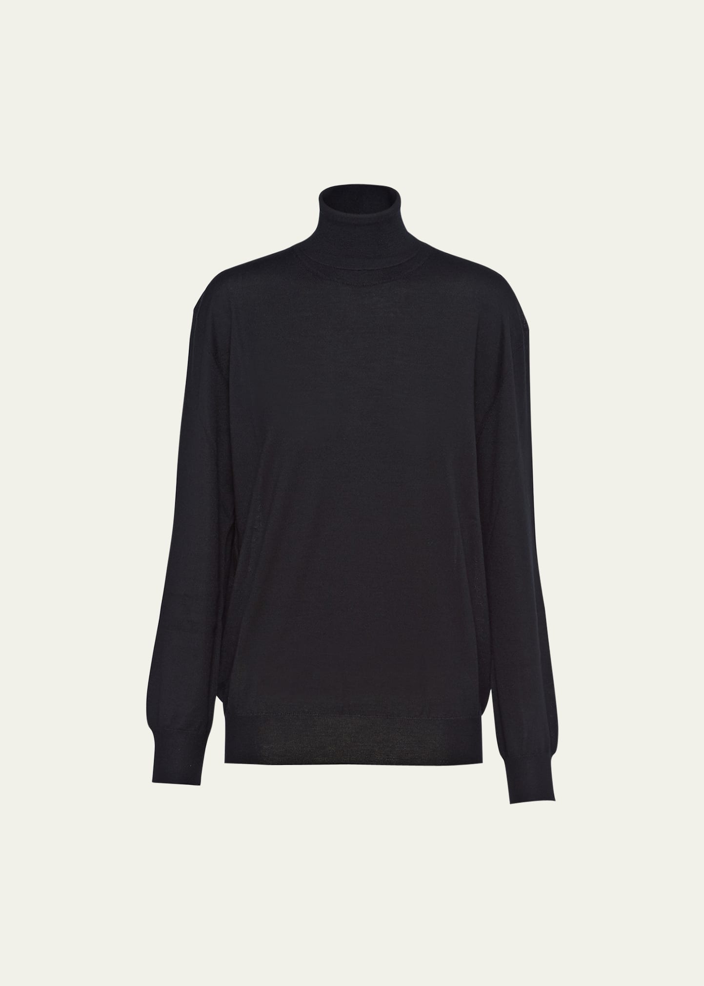 Prada Superfine Cashmere Knit Turtleneck In Black