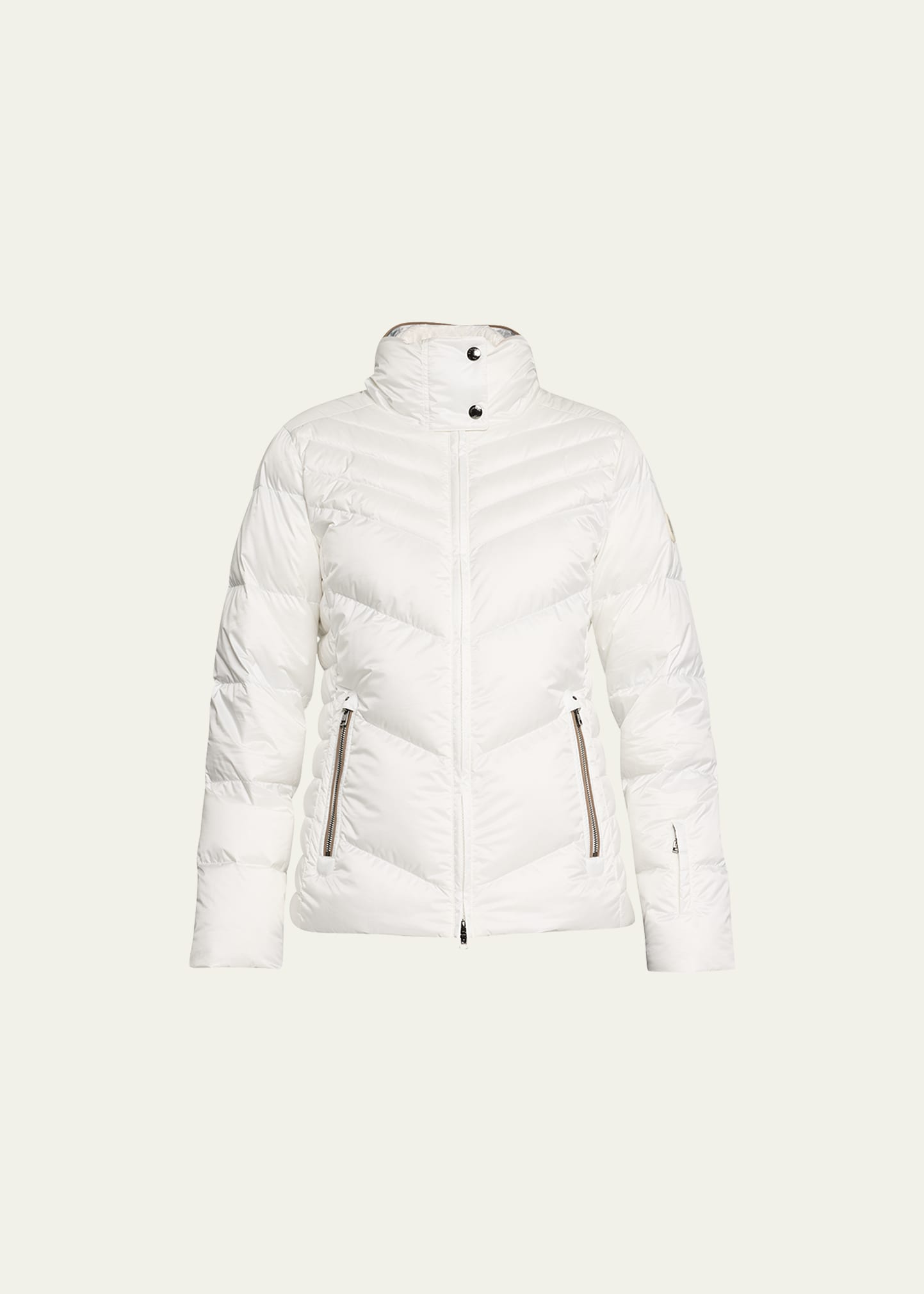 Bogner Calie Quilted Puffer Jacket With Hooded Insert In Offwhite-753